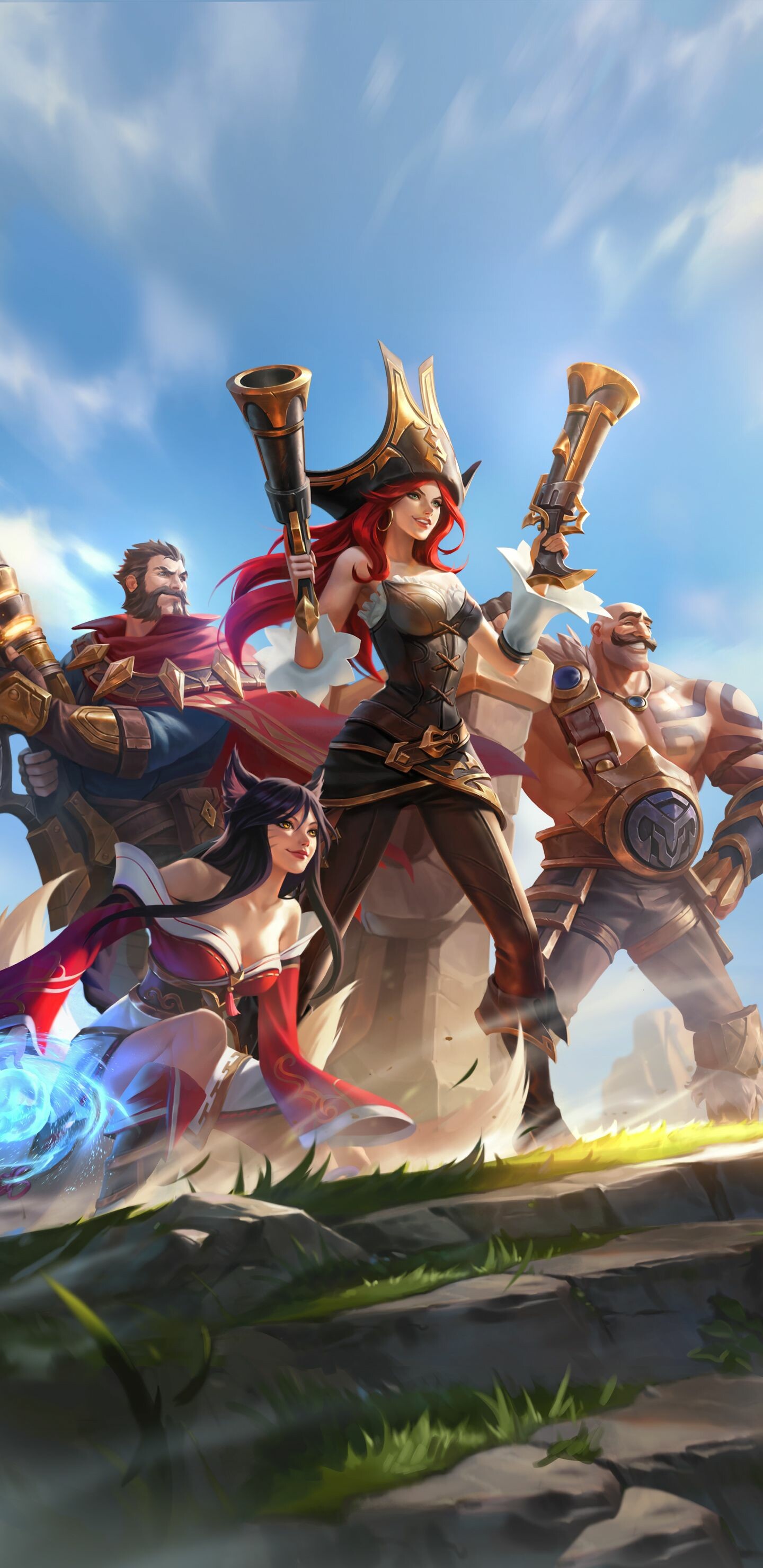 League of Legends: LoL, Free-to-play game, released in October 2009. 1440x2960 HD Wallpaper.