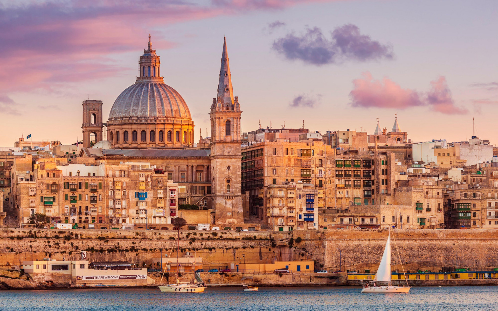 Valletta, Conventual church, Roman Catholic, Landmark, 1920x1200 HD Desktop