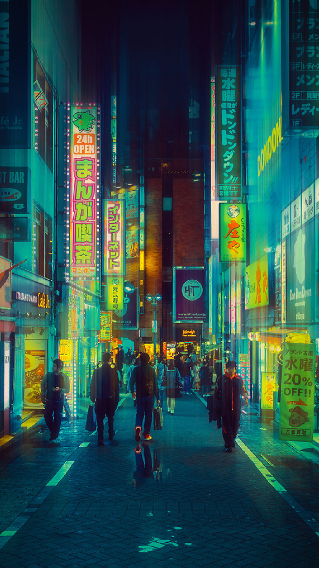 Cyberpunk Tokyo, Futuristic city, Neon lights, Technological marvels, 1080x1920 Full HD Handy