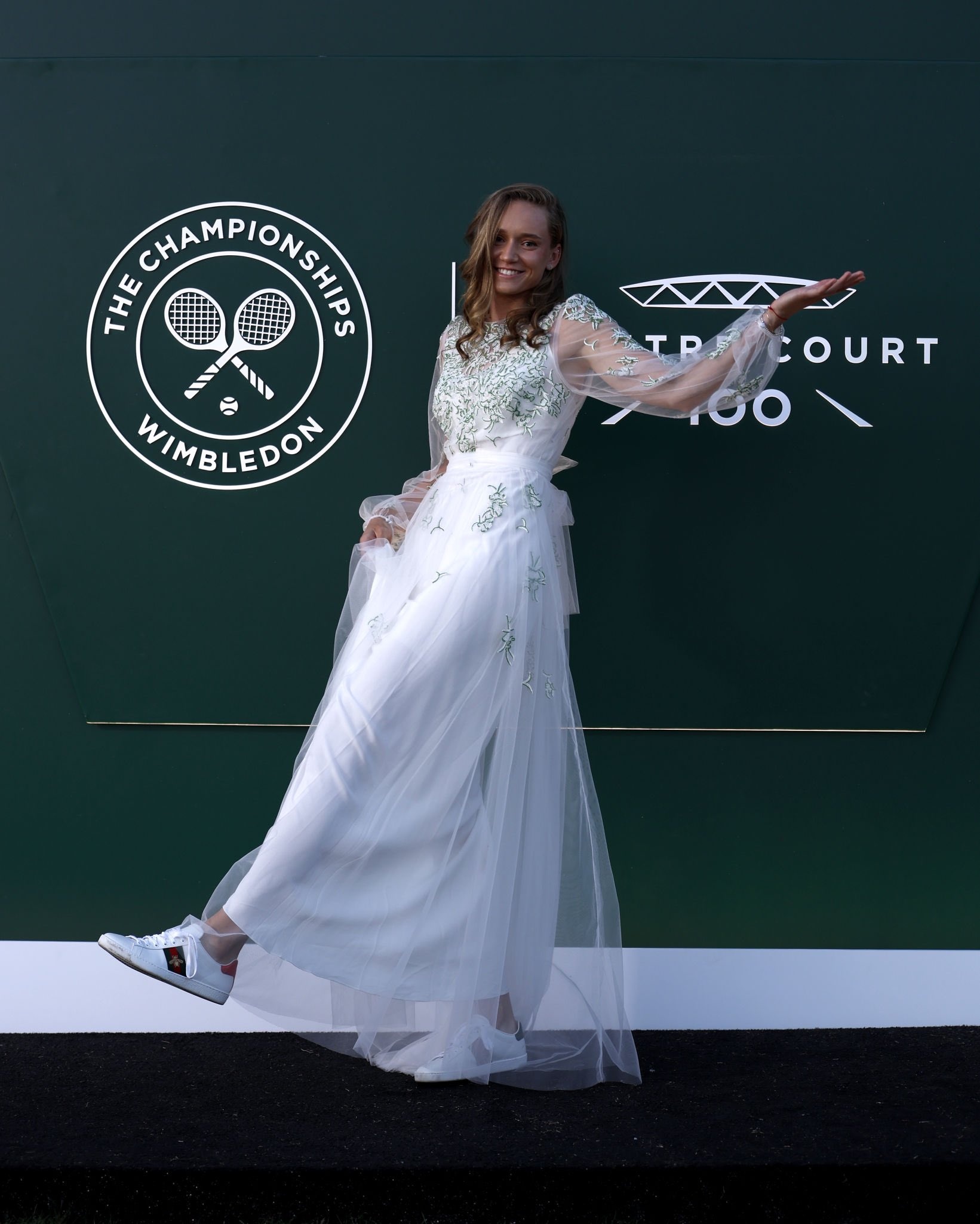 Elena Rybakina, Wimbledon ball appearance, Tennis glamour, Red carpet moment, 1650x2050 HD Phone
