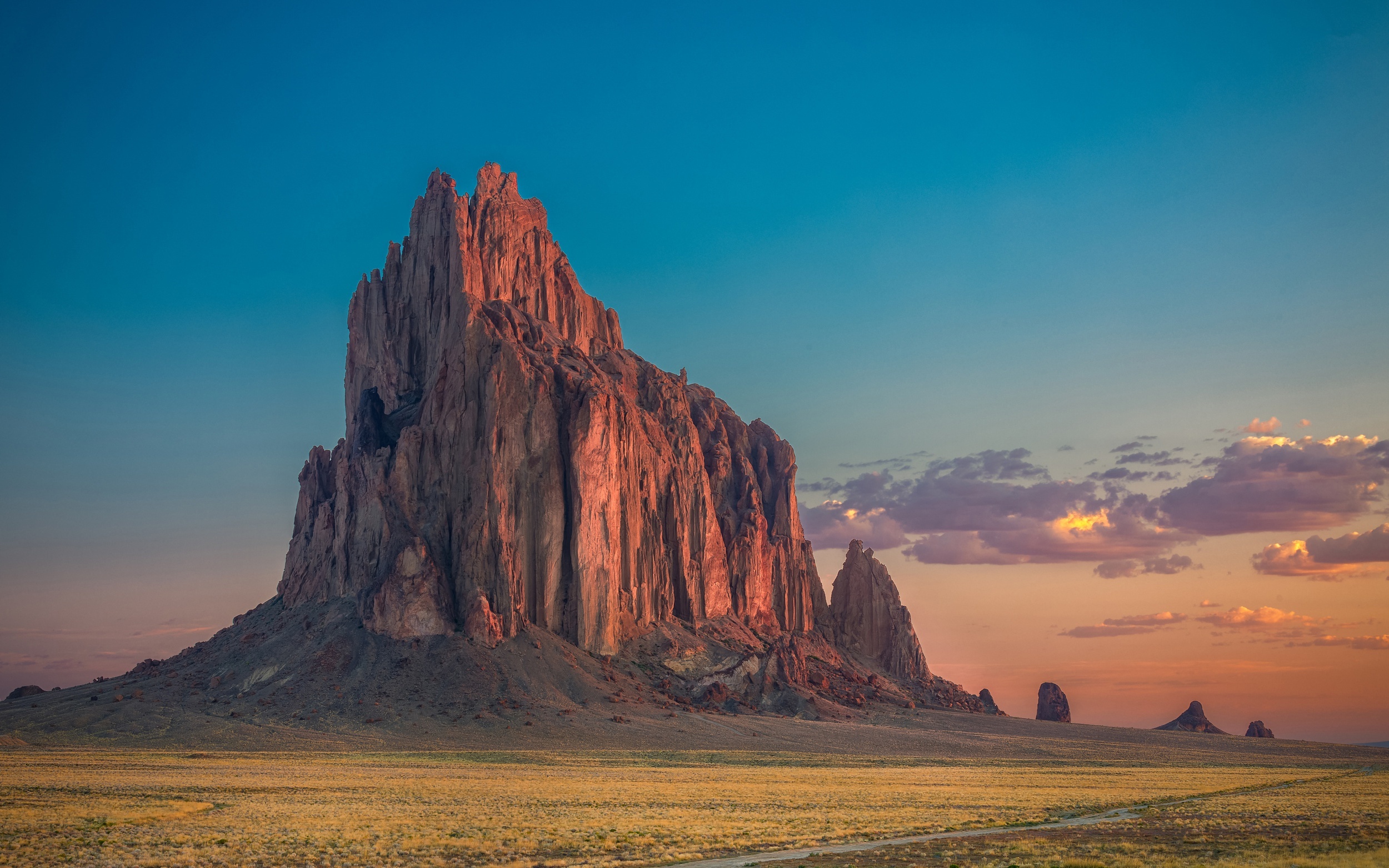 Ship Rock Monadnock in New Mexico, Iconic landmark, Sacred beauty, Majestic formation, 2500x1570 HD Desktop