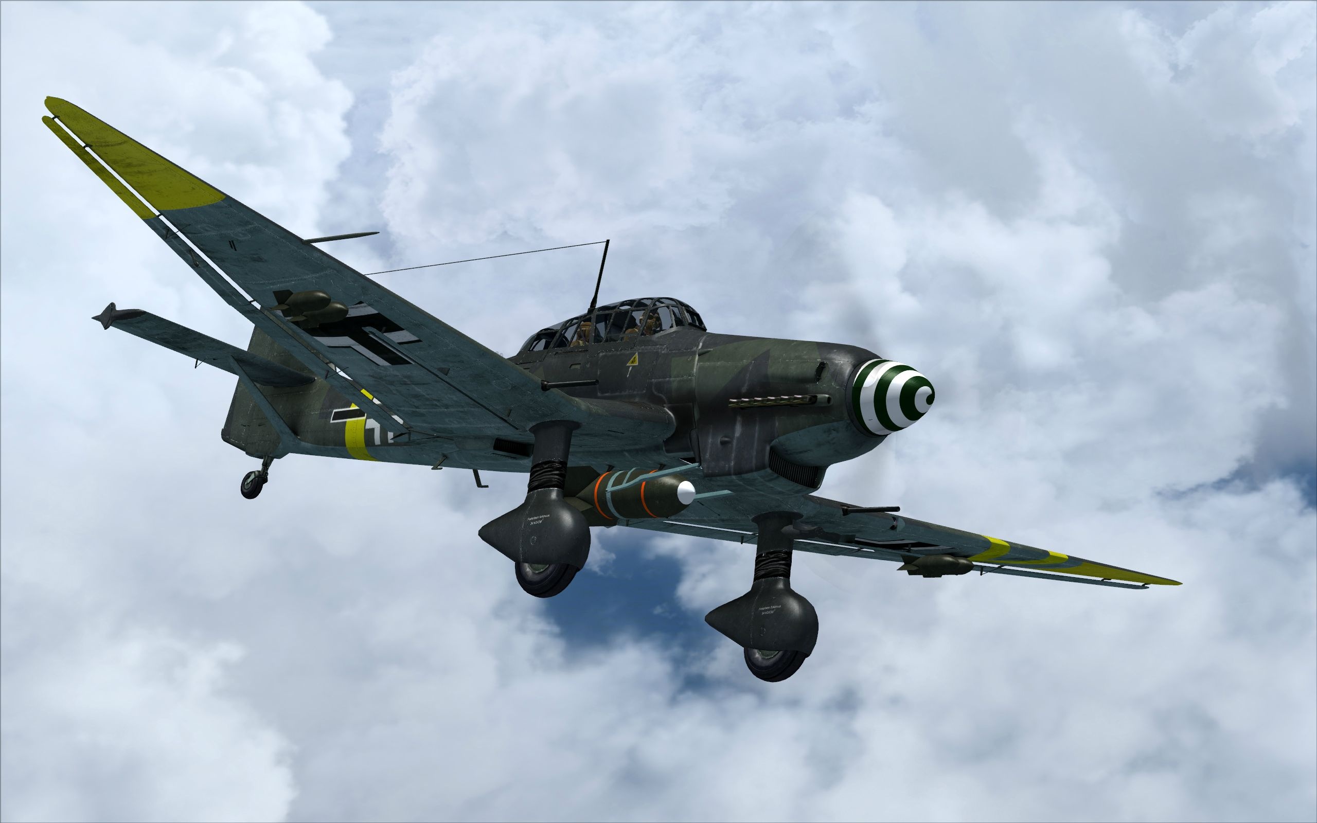 Junkers Airplane, Stuka, Top free wallpapers, 2560x1600 HD Desktop