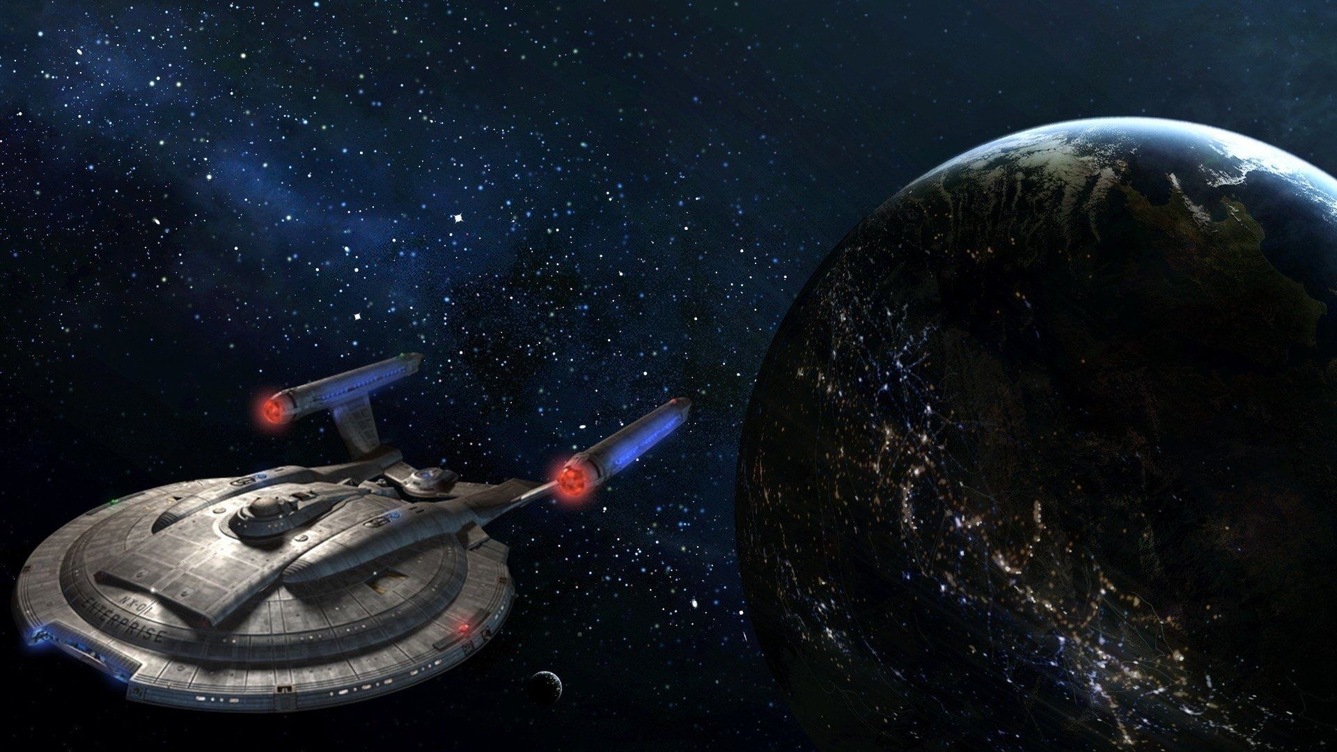 Star Trek Enterprise, 1080p wallpaper, HD desktop backgrounds, Starfleet vessel, 1920x1080 Full HD Desktop