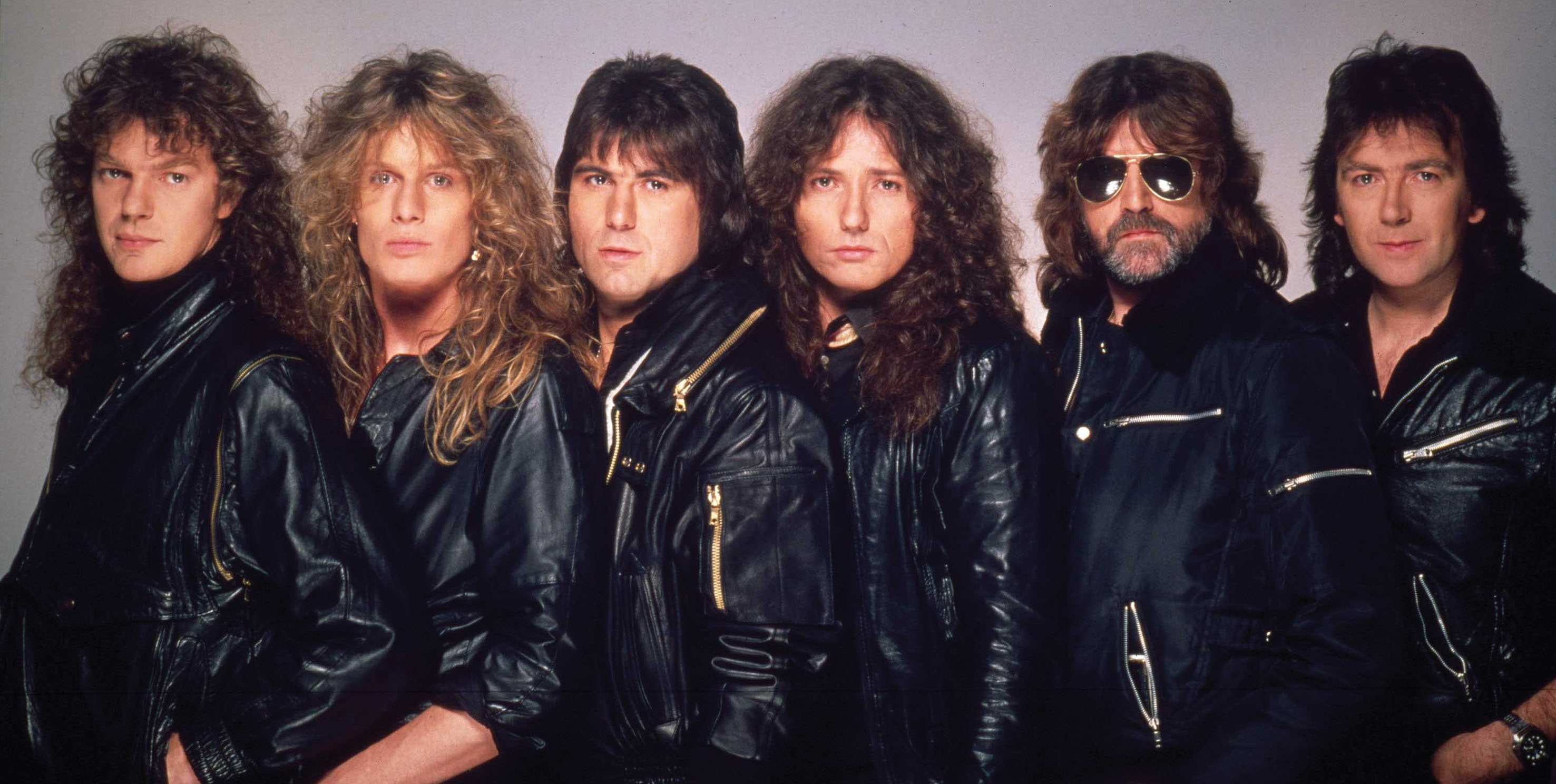 David Coverdale, 1984 band shot, Official site, Iconic band lineup, 2960x1490 HD Desktop