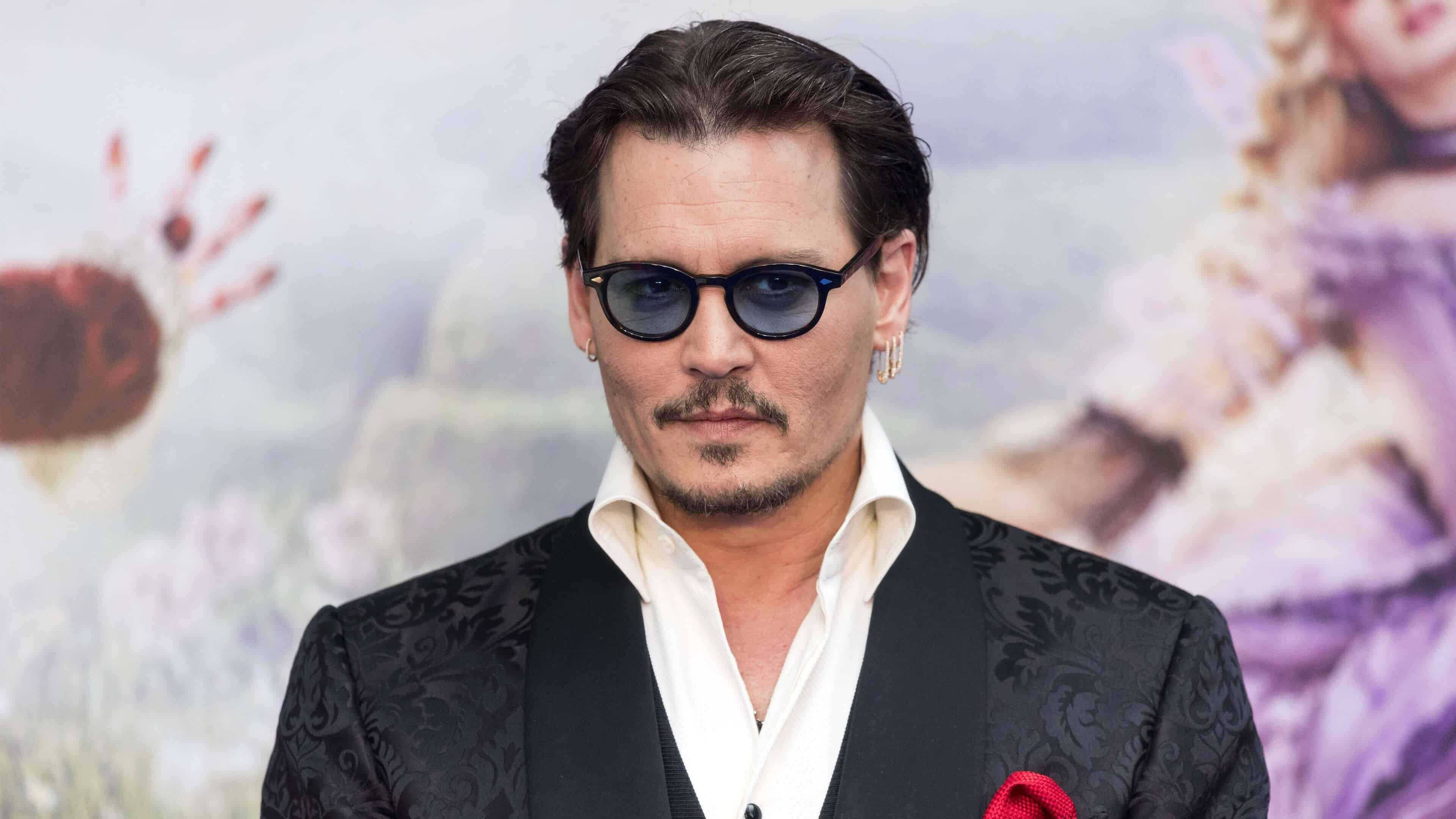 Johnny Depp: An American actor and musician, The recipient of multiple accolades. 3840x2160 4K Background.
