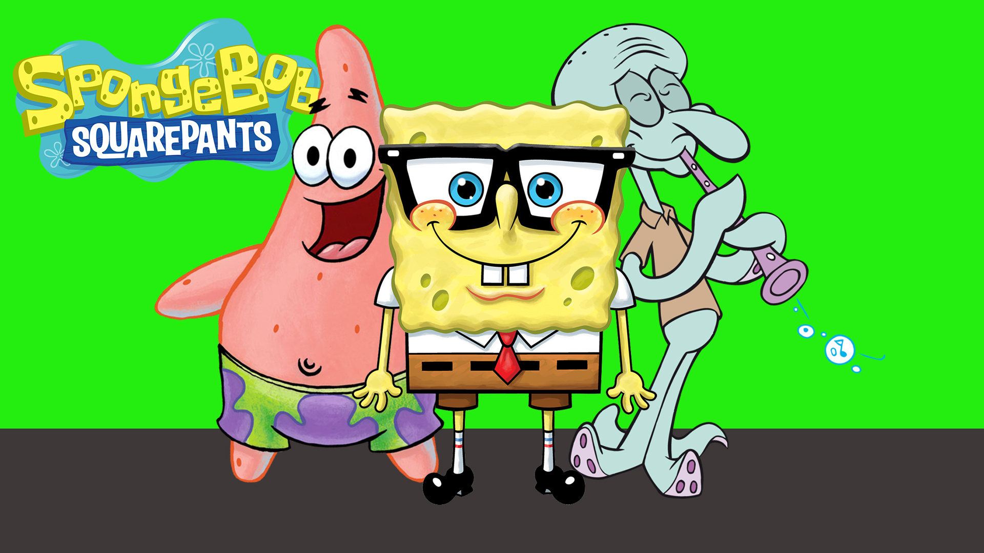 SpongeBob, Patrick and Squidward, SpongeBob hintergrund, 1920x1080 Full HD Desktop