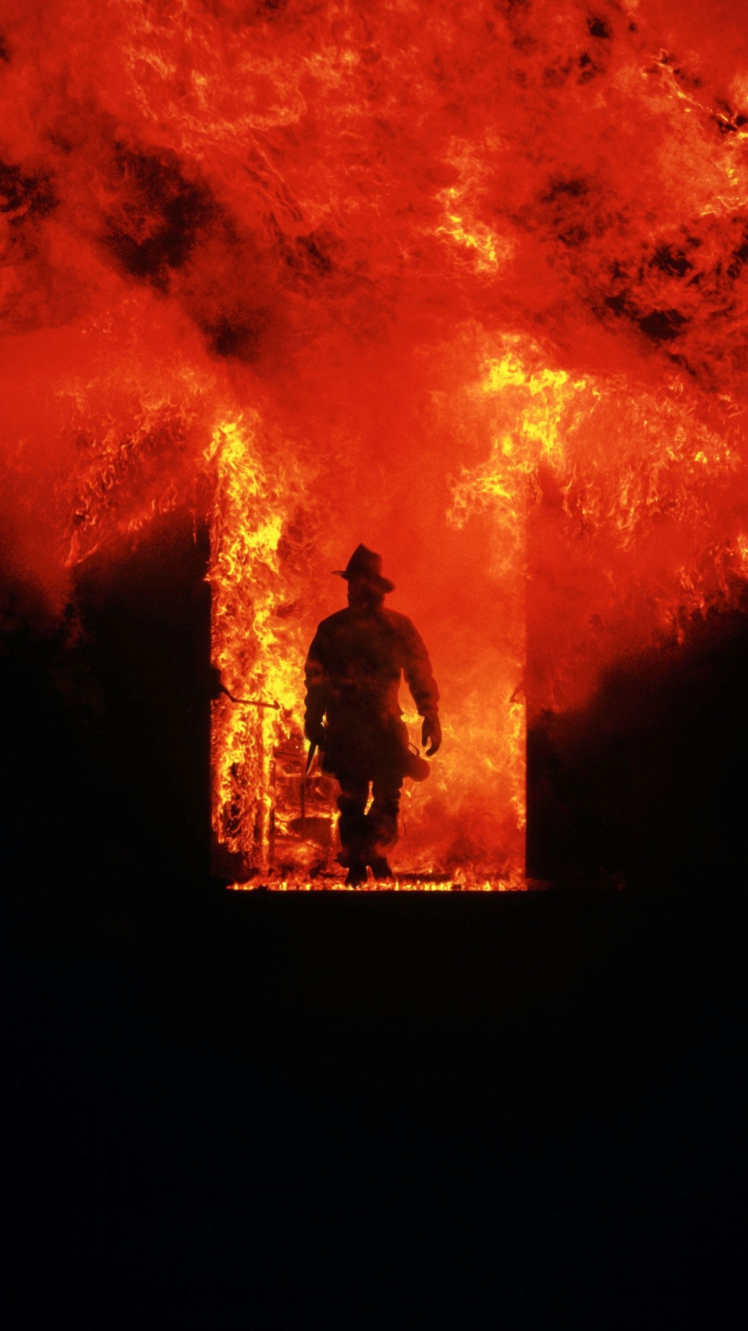Fireman: Extinguishing the spread of unwanted fires, Flame. 1540x2740 HD Background.