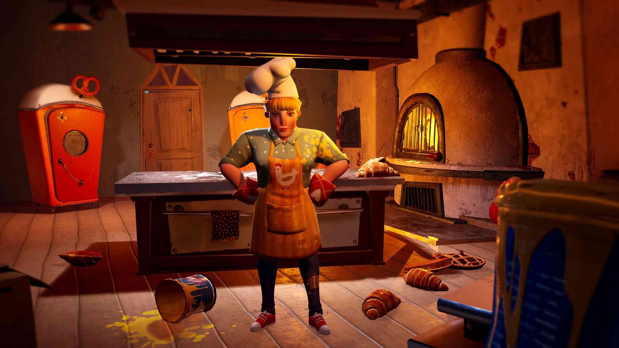 Hello Neighbor 2 (Game): Gerda, Known as the Baker, A character introduced in the first devlog. 2050x1160 HD Background.