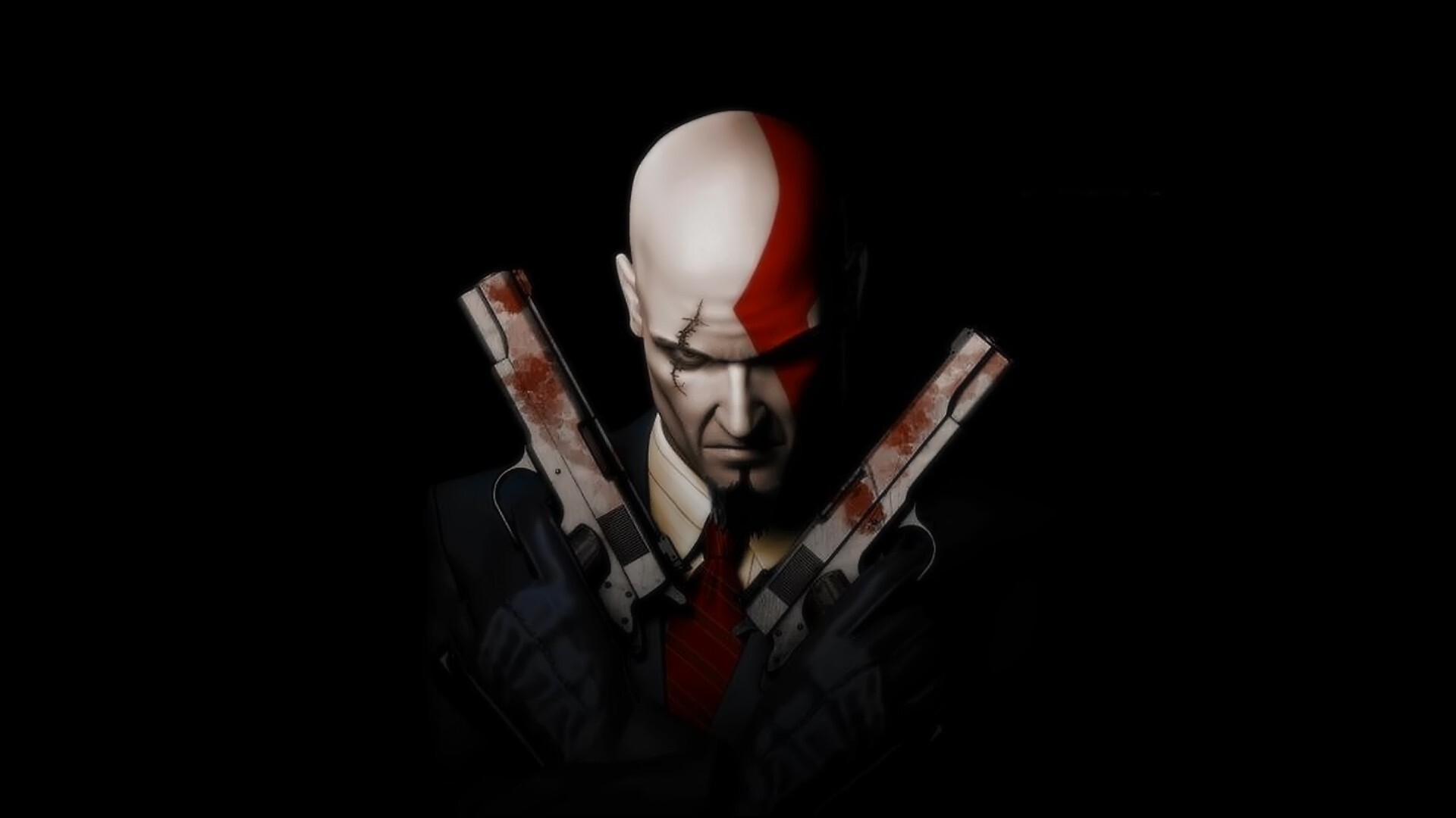 Hitman (Game): An intense spy-thriller story, Agent 47. 1920x1080 Full HD Background.