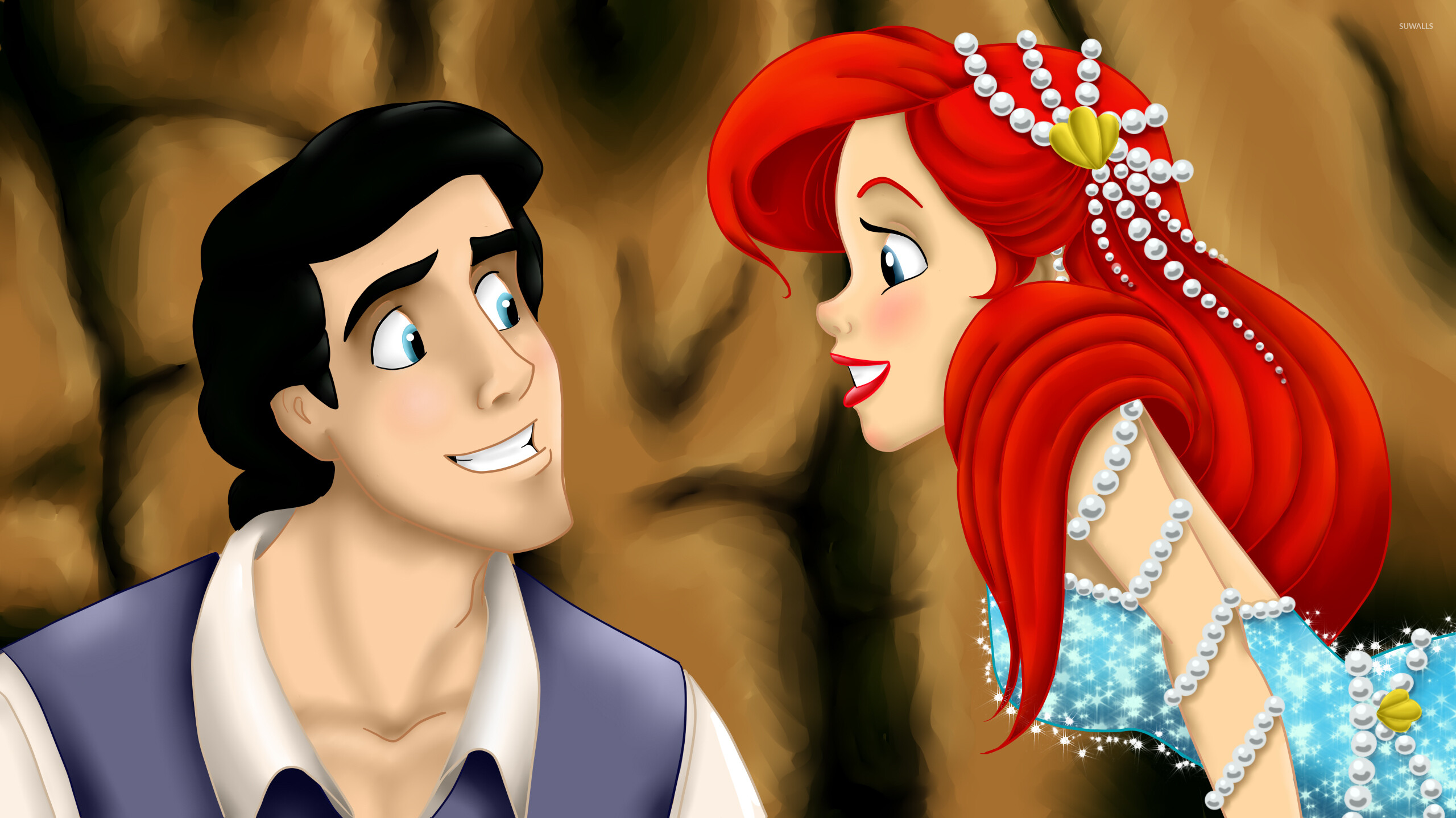 The Little Mermaid: The beloved story of Ariel, Eric, Disney. 2560x1440 HD Wallpaper.