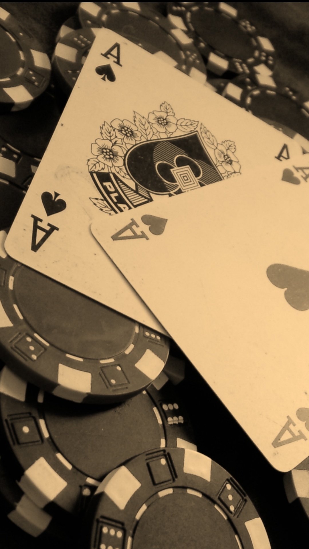Poker: Minimalistic, Pocked Aces nicknames, American Airlines. 1080x1920 Full HD Wallpaper.