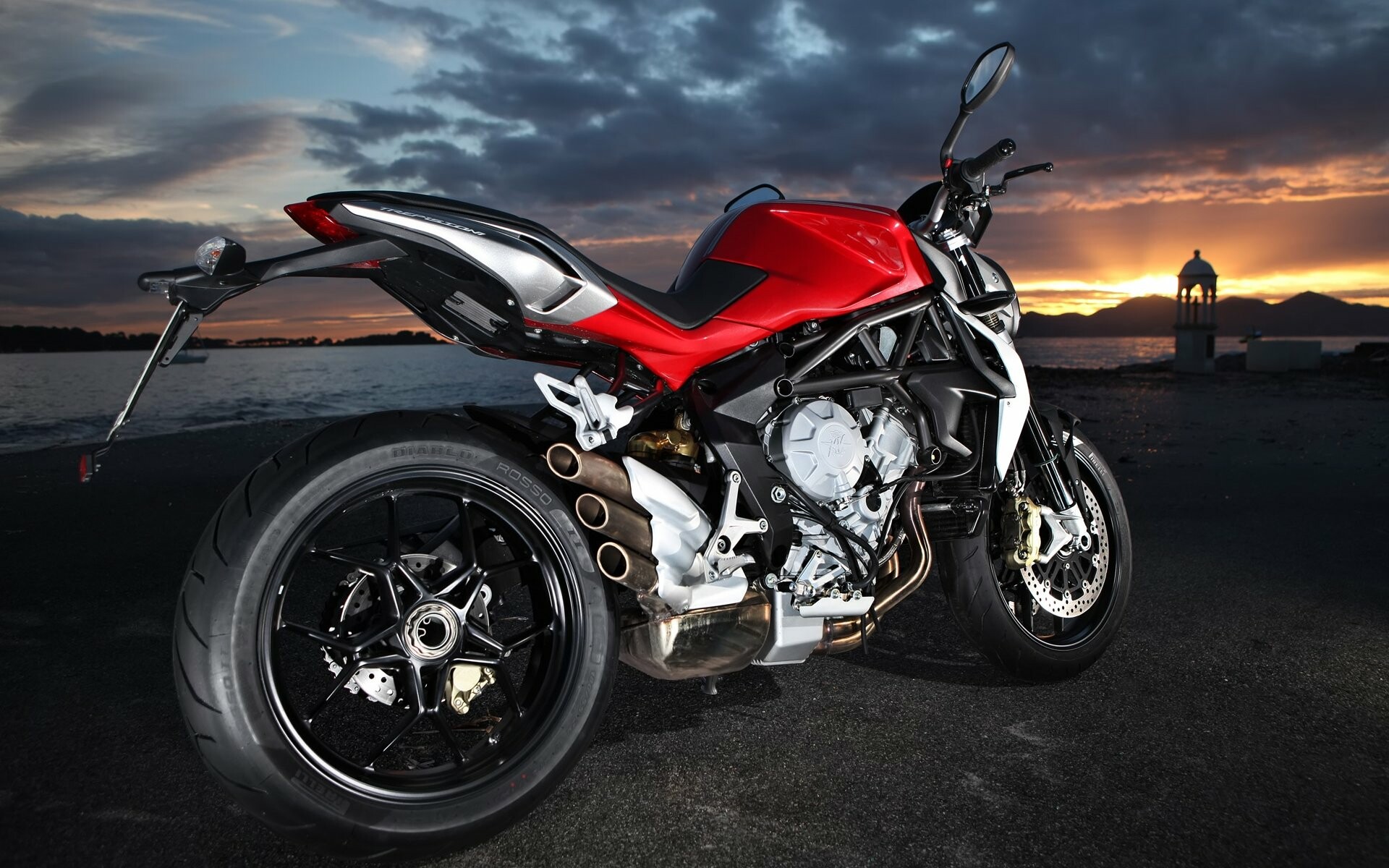 MV Agusta: Brutale, A series of middle-weight naked bikes, Italian manufacturer. 1920x1200 HD Wallpaper.