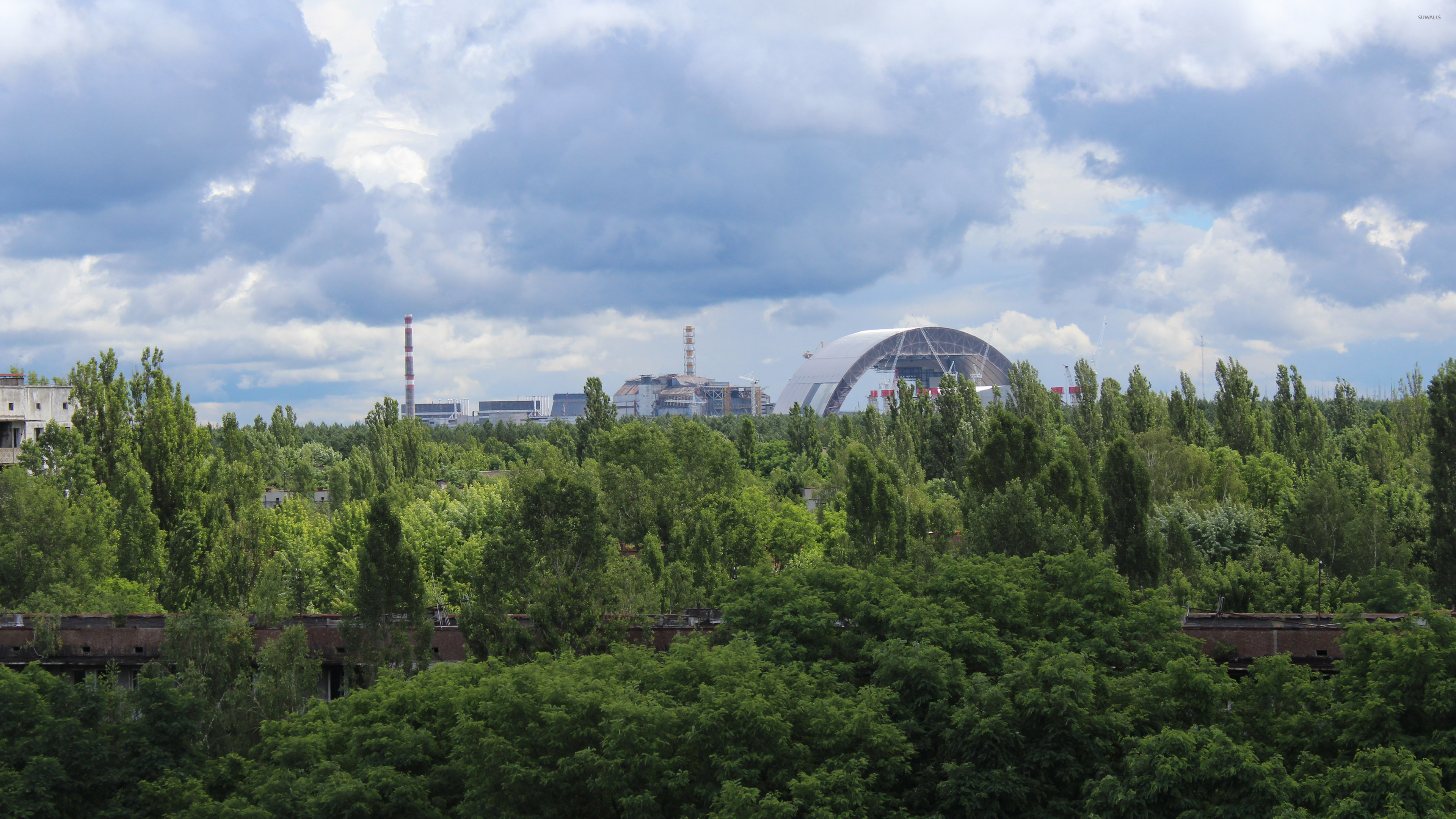 Chernobyl 4, Eerie landscapes, Abandoned city, Post-apocalyptic scenery, 3840x2160 4K Desktop