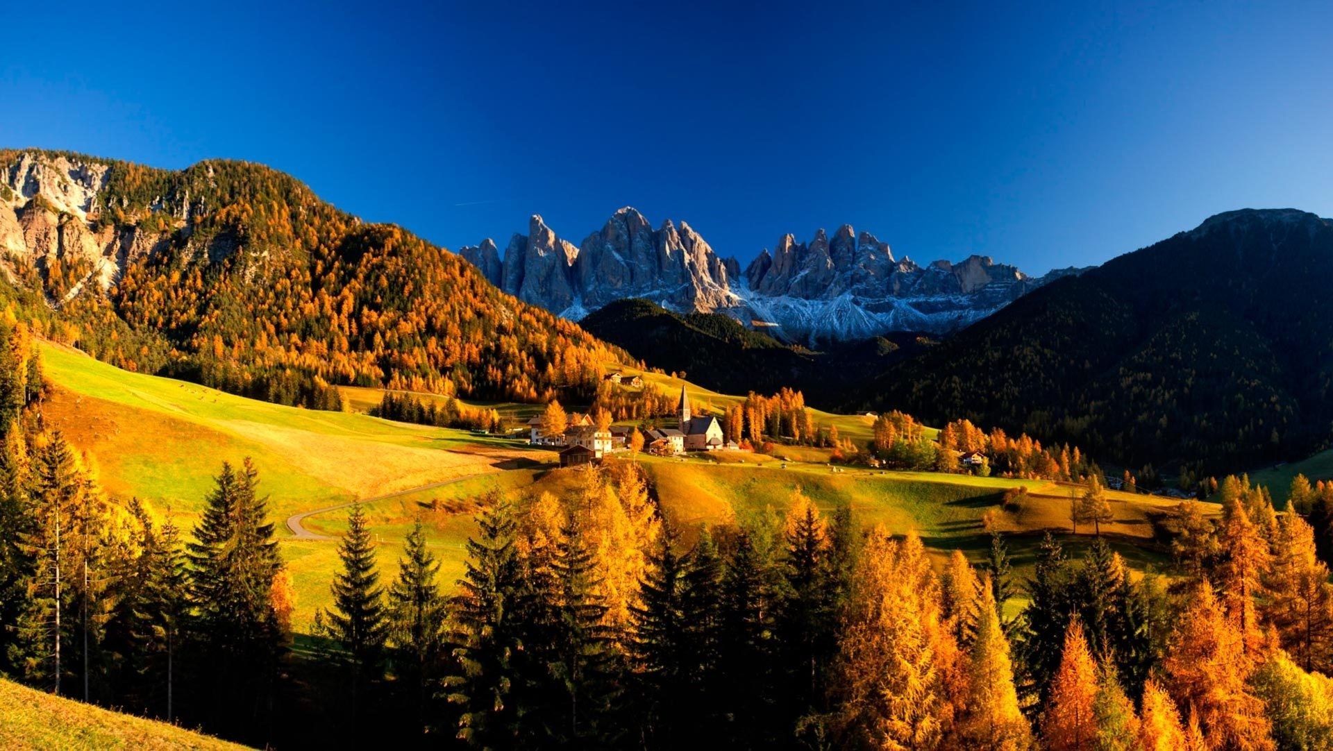 Trentino-Alto Adige, Autumn in Dolomites, Stunning wallpaper, Nature beauty, 1920x1090 HD Desktop
