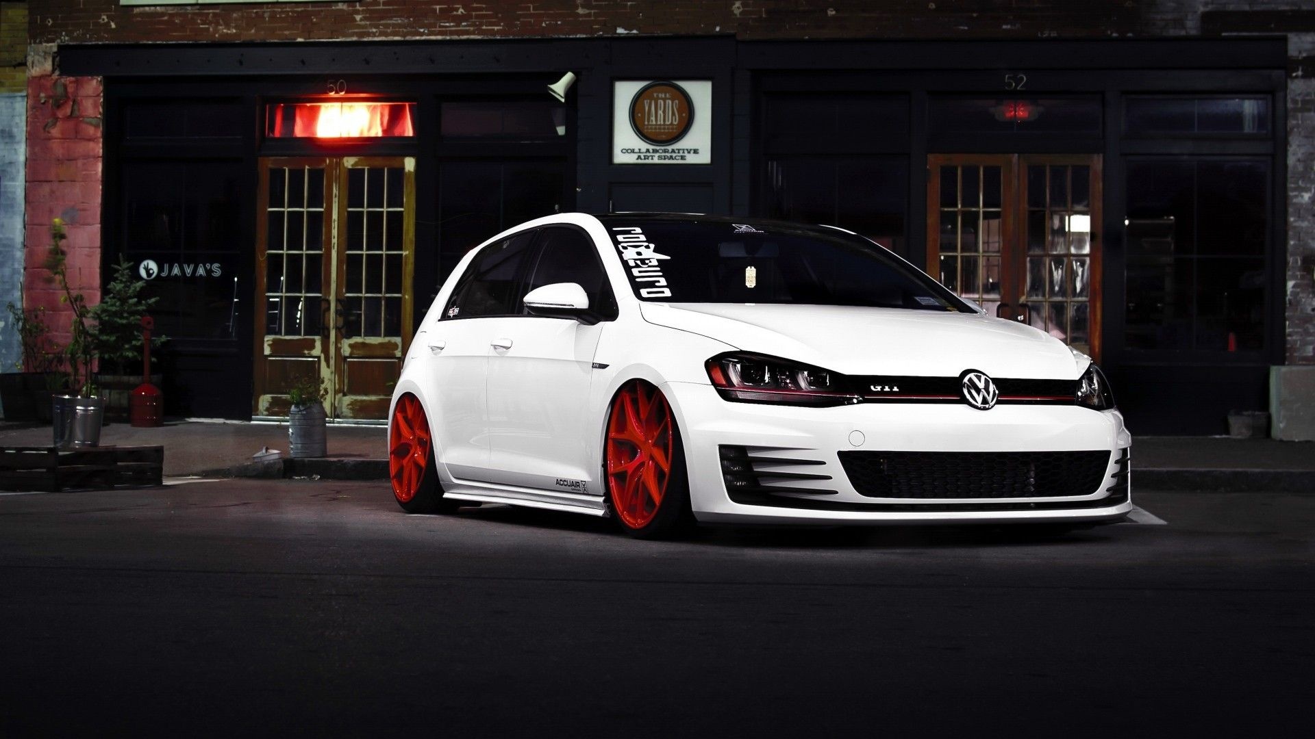 GTI car, Volkswagen Golf, Speed and style, Performance vehicle, 1920x1080 Full HD Desktop