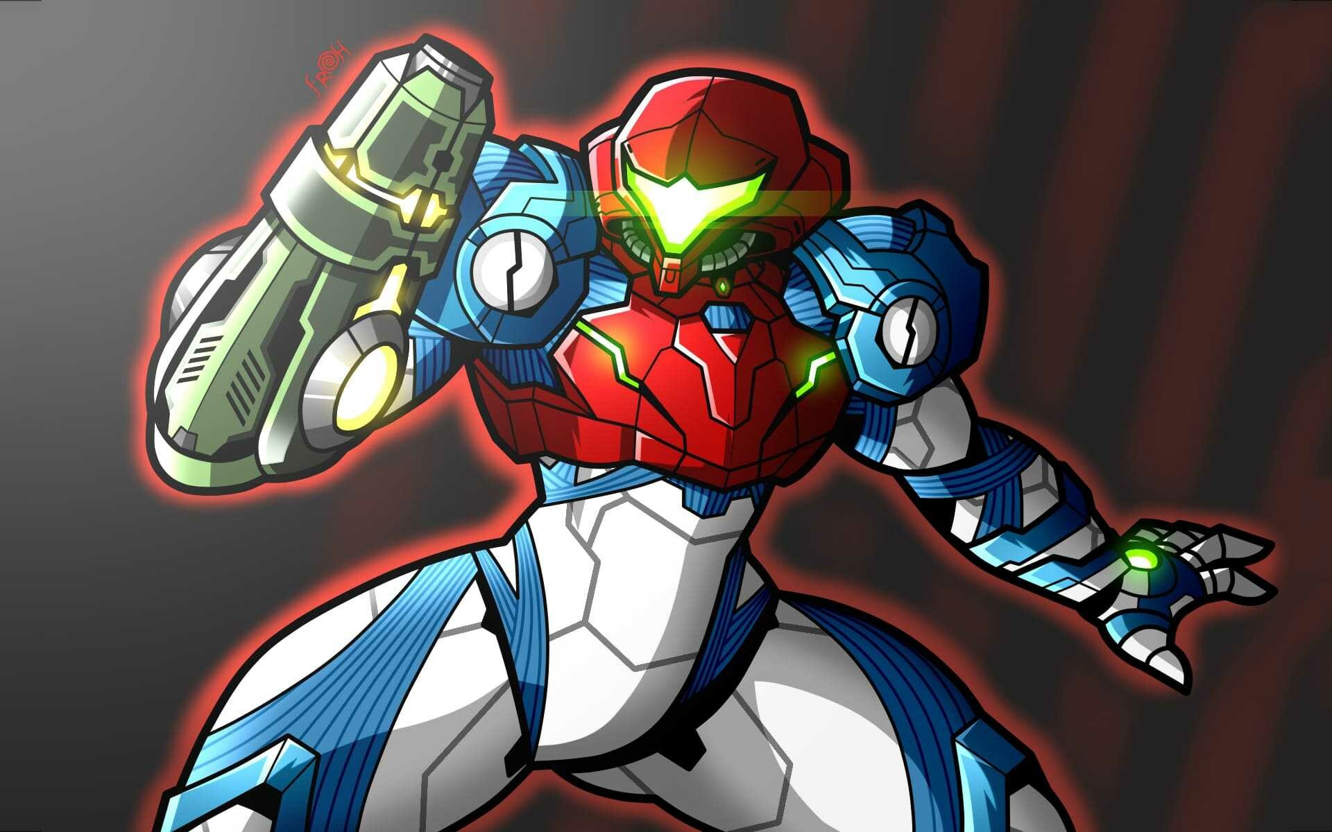Metroid Dread: Samus encounters a Chozo warrior deep underground, who destroys the exit, defeats her in combat, and strips her suit of most of its abilities, Video game. 1920x1200 HD Wallpaper.