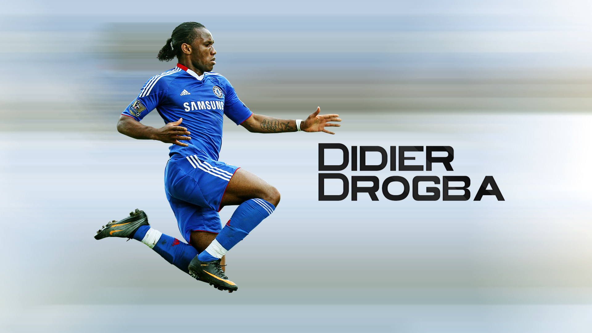 Drogba: Named African Footballer of the Year, Born in Abidjan. 1920x1080 Full HD Background.