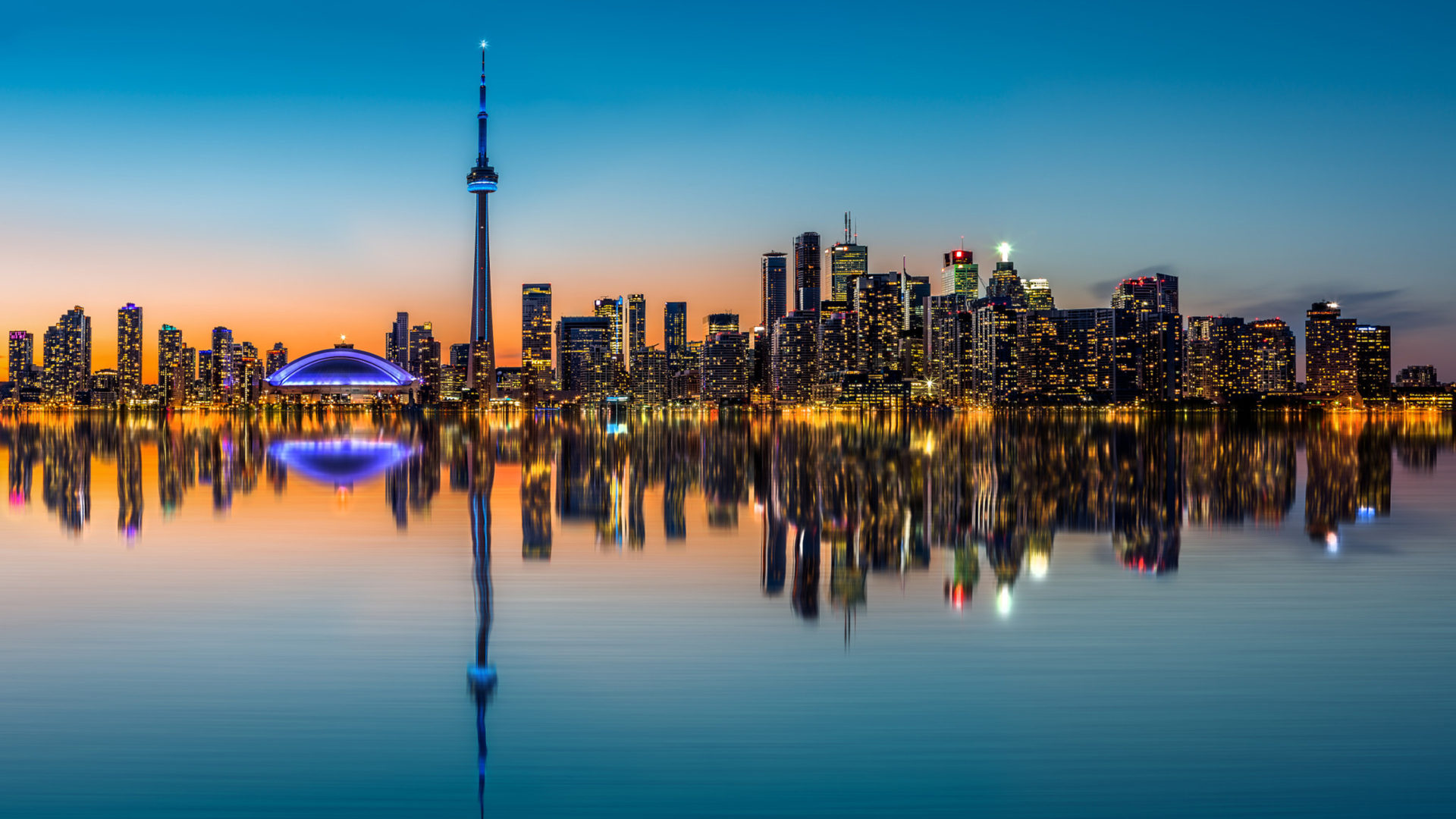 Toronto Skyline, HD wallpaper, Posted by Ryan Simpson, Urban cityscape, 1920x1080 Full HD Desktop