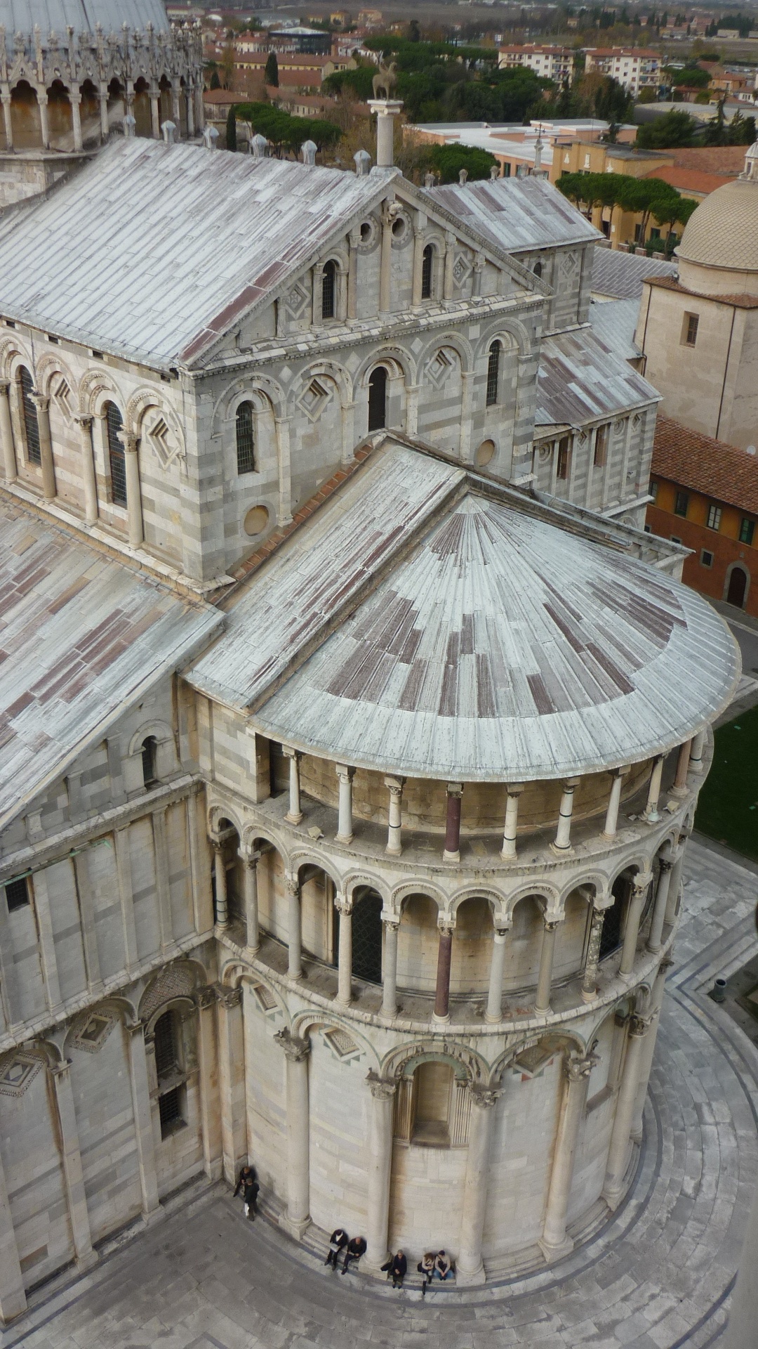 Baptistery of Cathedral, Top view image, Italian architecture, Cultural landmark, 1080x1920 Full HD Phone