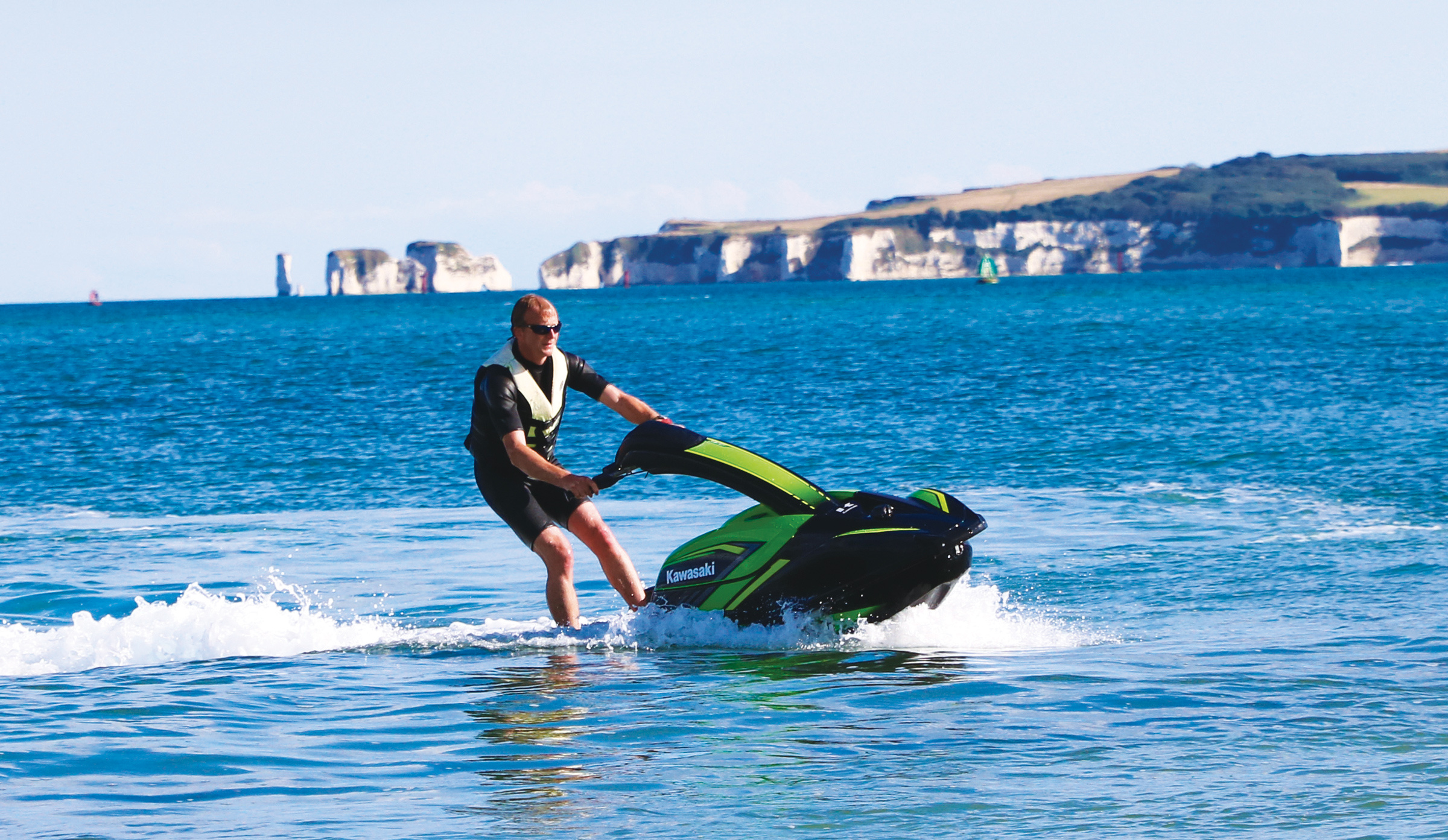Kawasaki SX-R, Extreme performance, Stand-up jet ski, Thrilling water rides, 2400x1400 HD Desktop