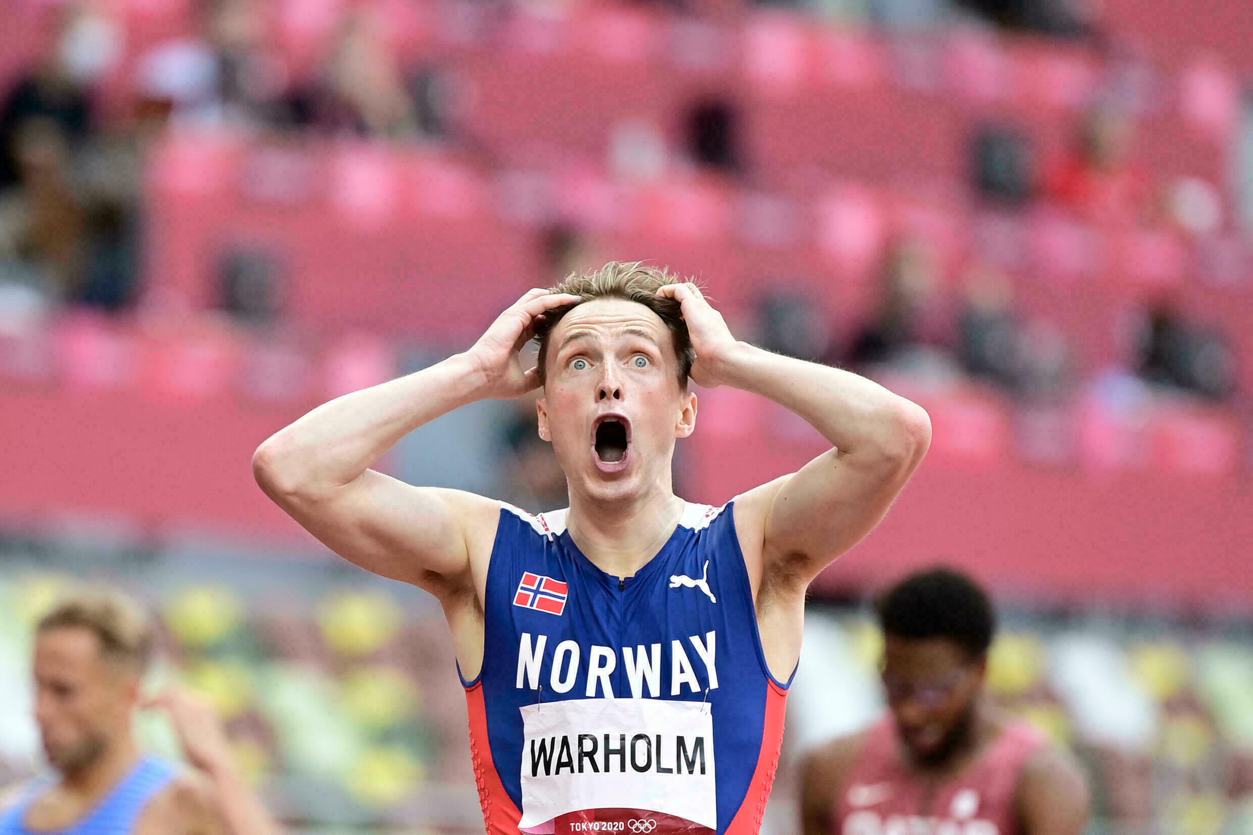 Karsten Warholm, World record, 400m hurdles, Gold, 2480x1660 HD Desktop