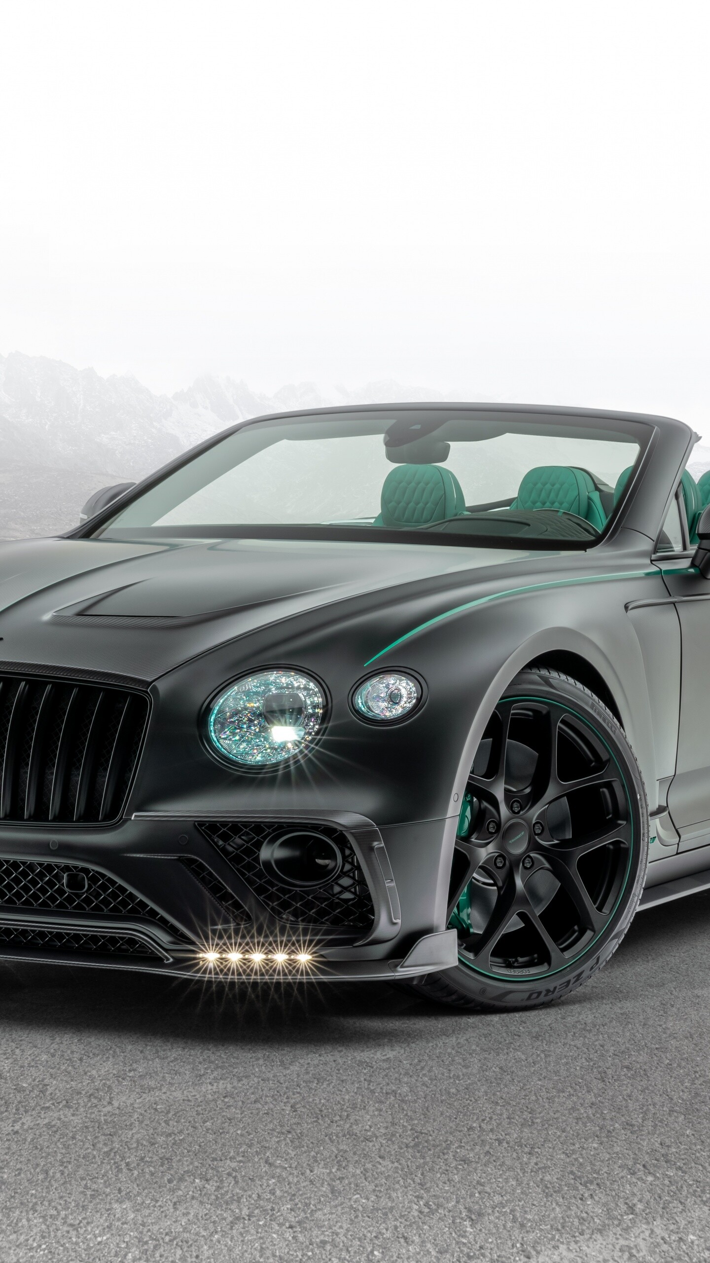 Bentley: Mansory Continental GT V8 Convertible. 1440x2560 HD Background.