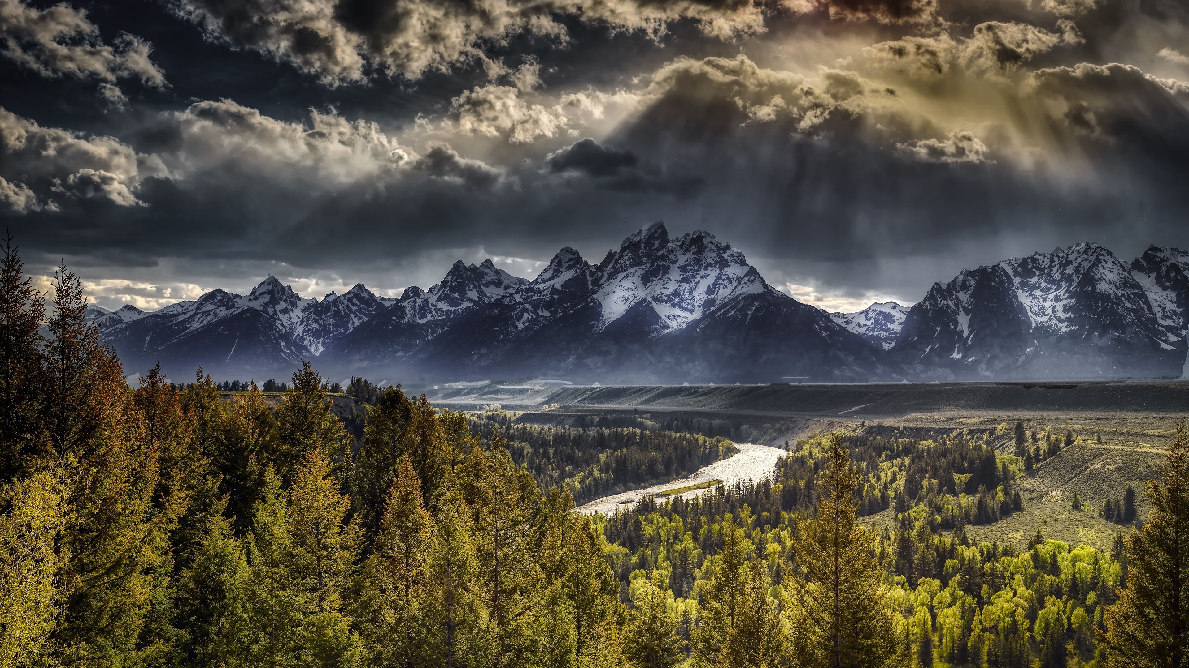 Grand Teton National Park, Stunning wallpapers, Grand Teton backgrounds, Captivating views, 3840x2160 4K Desktop