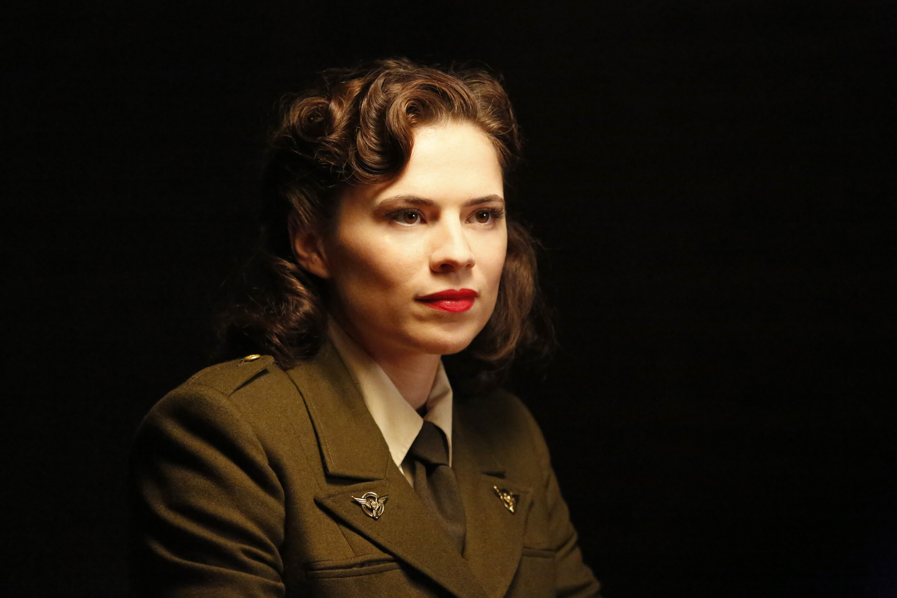 Hayley Atwell: Peggy Carter, Agents of S.H.I.E.L.D., The Things We Bury, Season 2, Episode 8. 3000x2000 HD Background.