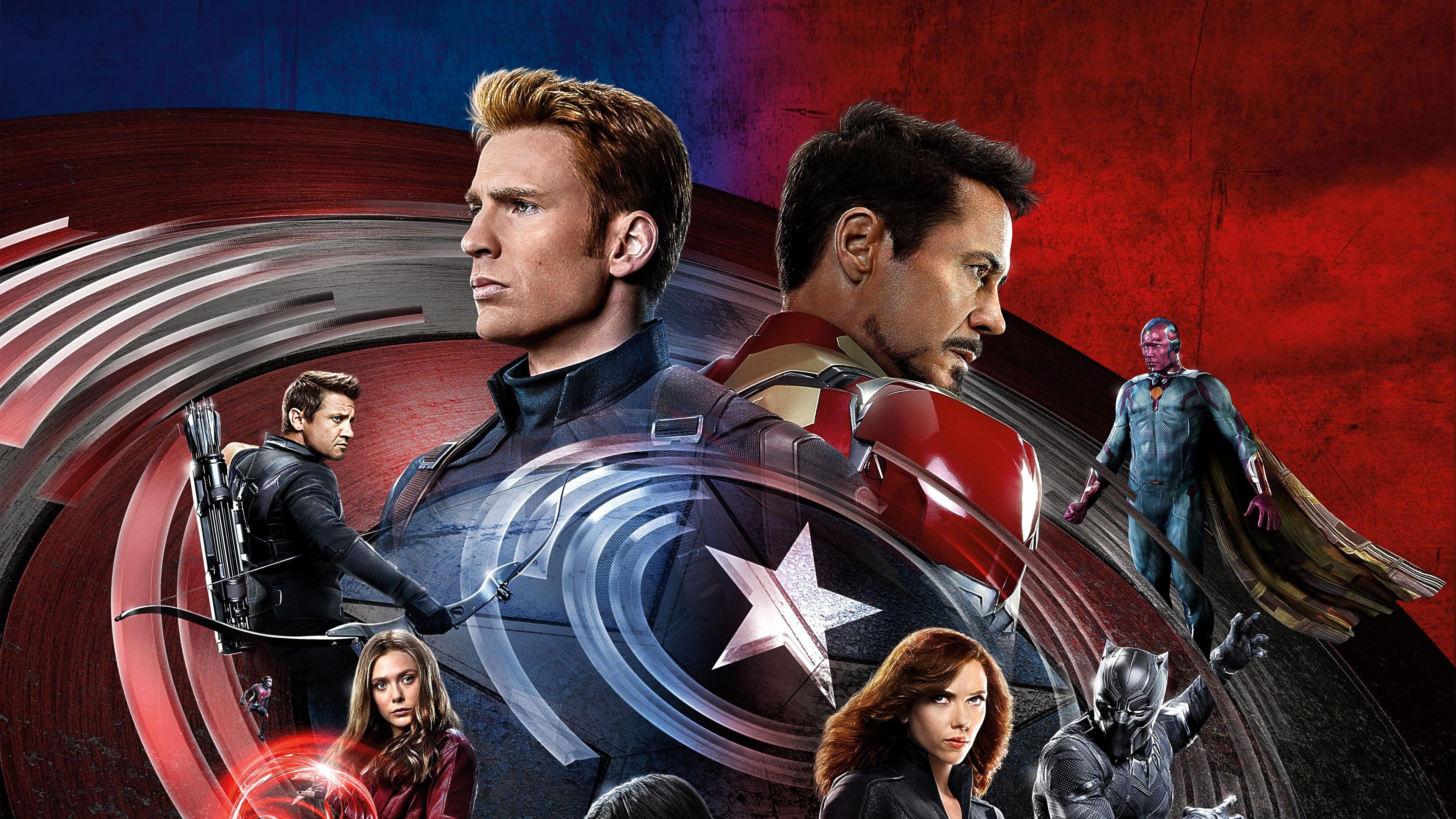 Captain America: Civil War, 4K wallpaper, Epic battle, Marvel masterpiece, 3840x2160 4K Desktop