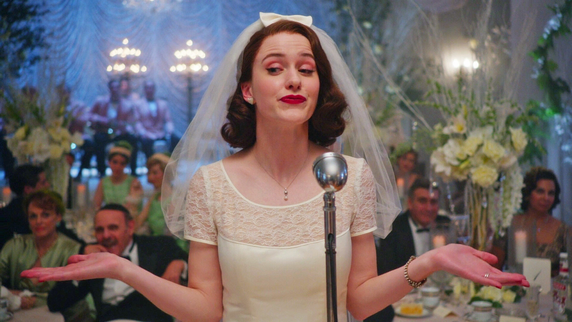 The Marvelous Mrs. Maisel: Gilmore Girls Creator, A Marvelous New Period Piece Comedy, Rachel Brosnahan. 1920x1080 Full HD Background.