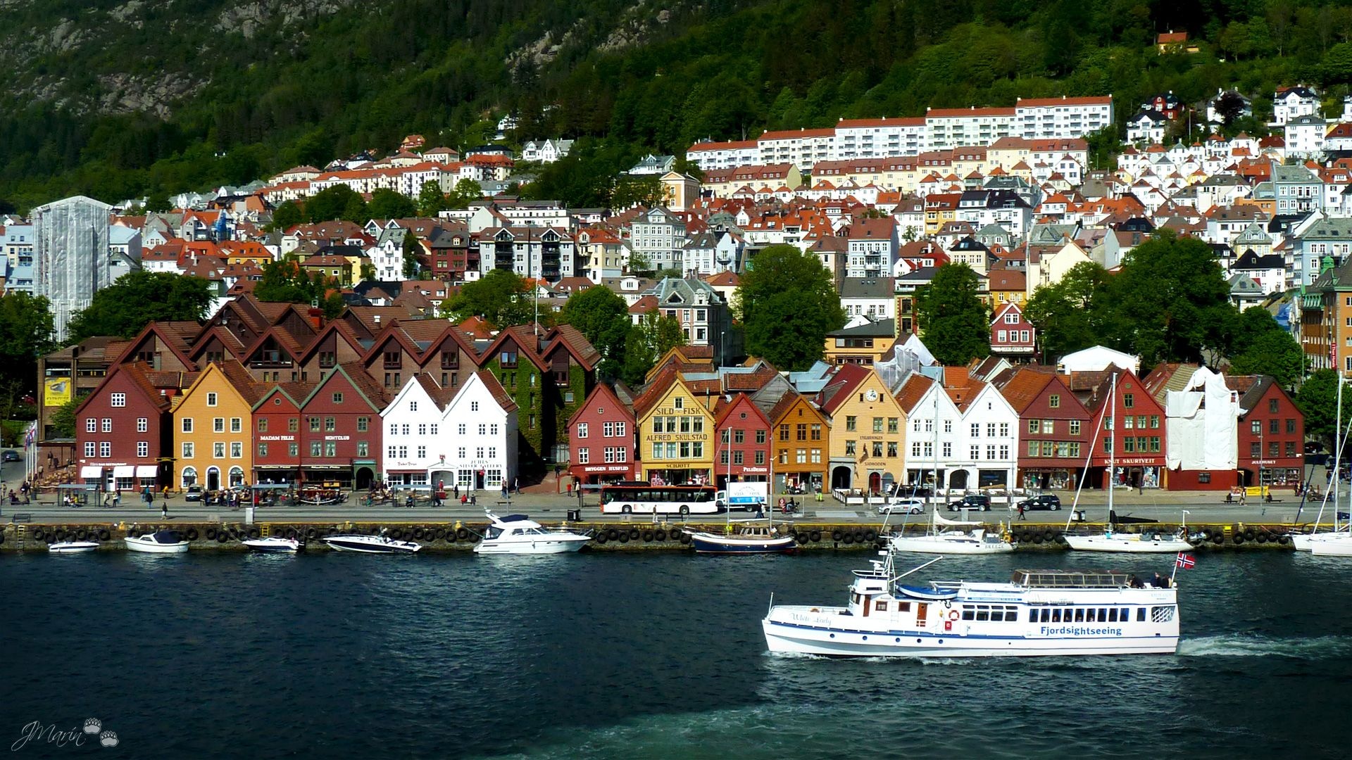 Bryggen World Heritage Site, Bergen, Norwegian pride, UNESCO recognition, 1920x1080 Full HD Desktop