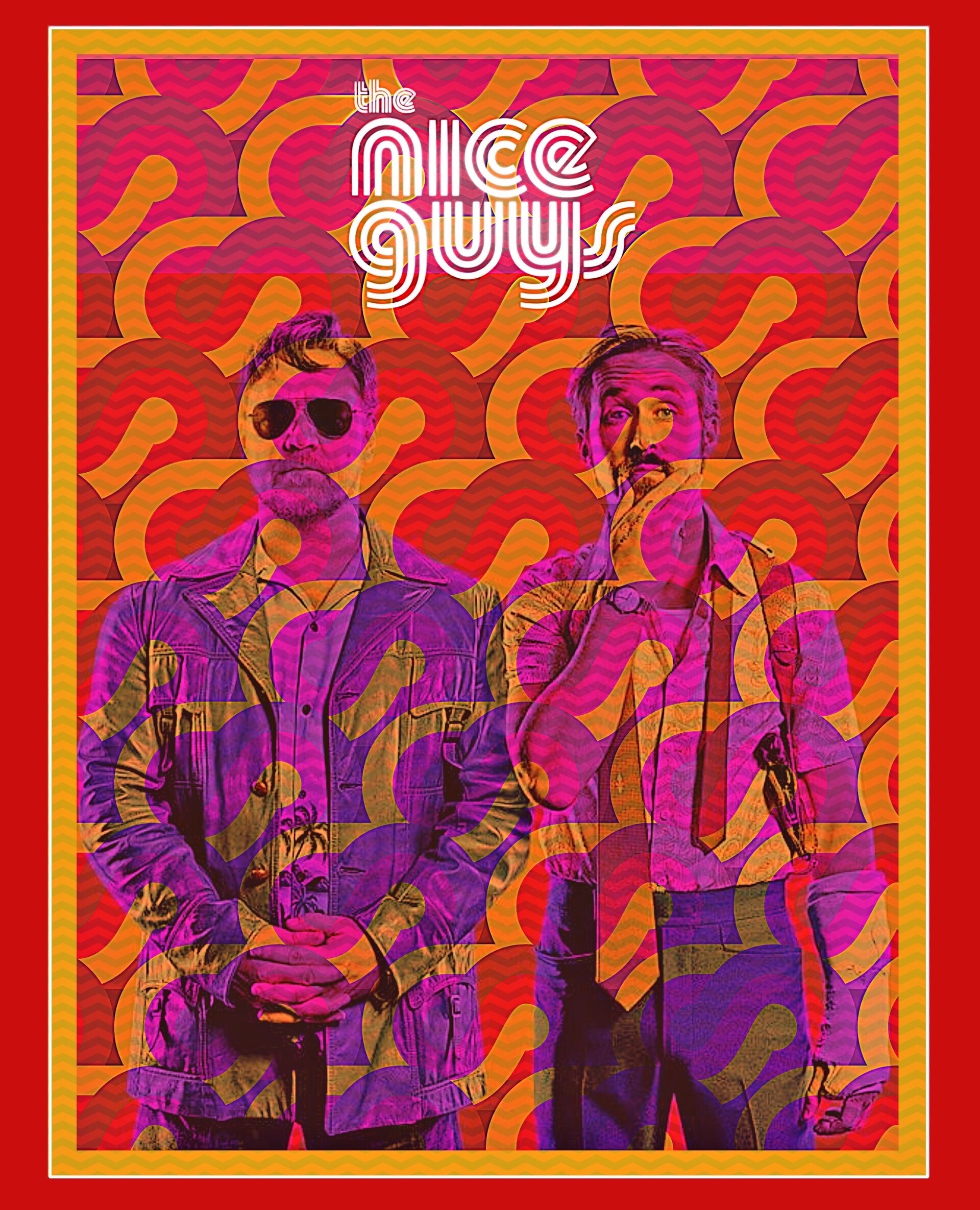The Nice Guys, Art nerd, Blu-ray cover, 1920x2370 HD Phone