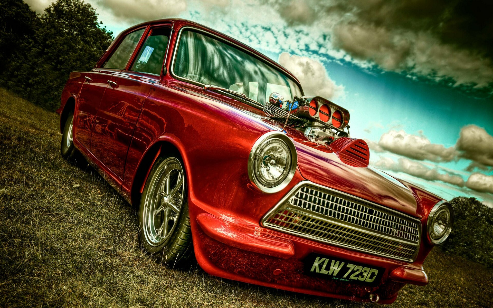Hot Rod: American cars with large engines modified for speed, Trabant 601. 1920x1200 HD Background.