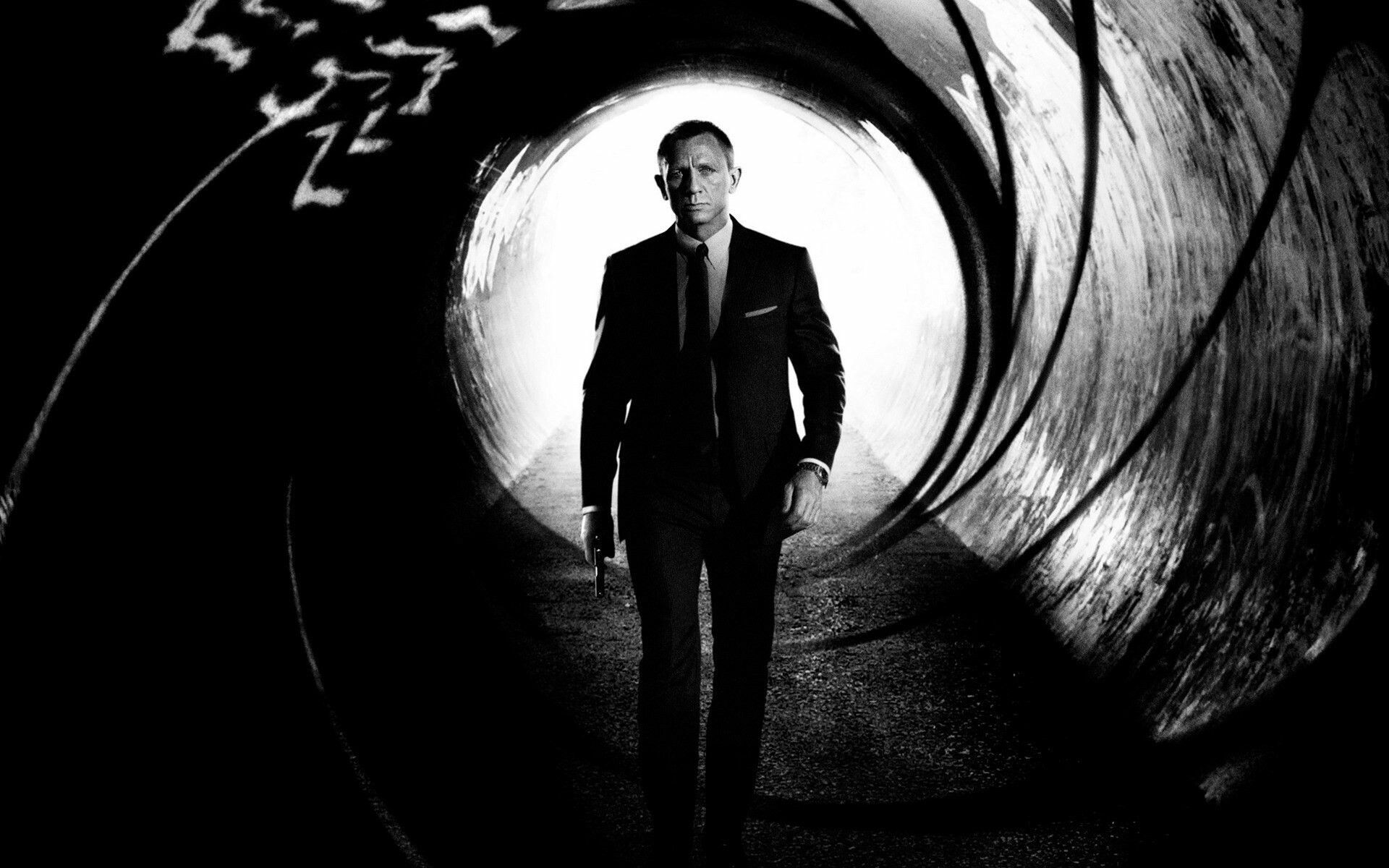 James Bond: 007 gun barrel, A Secret Service agent, code number 007. 1920x1200 HD Background.