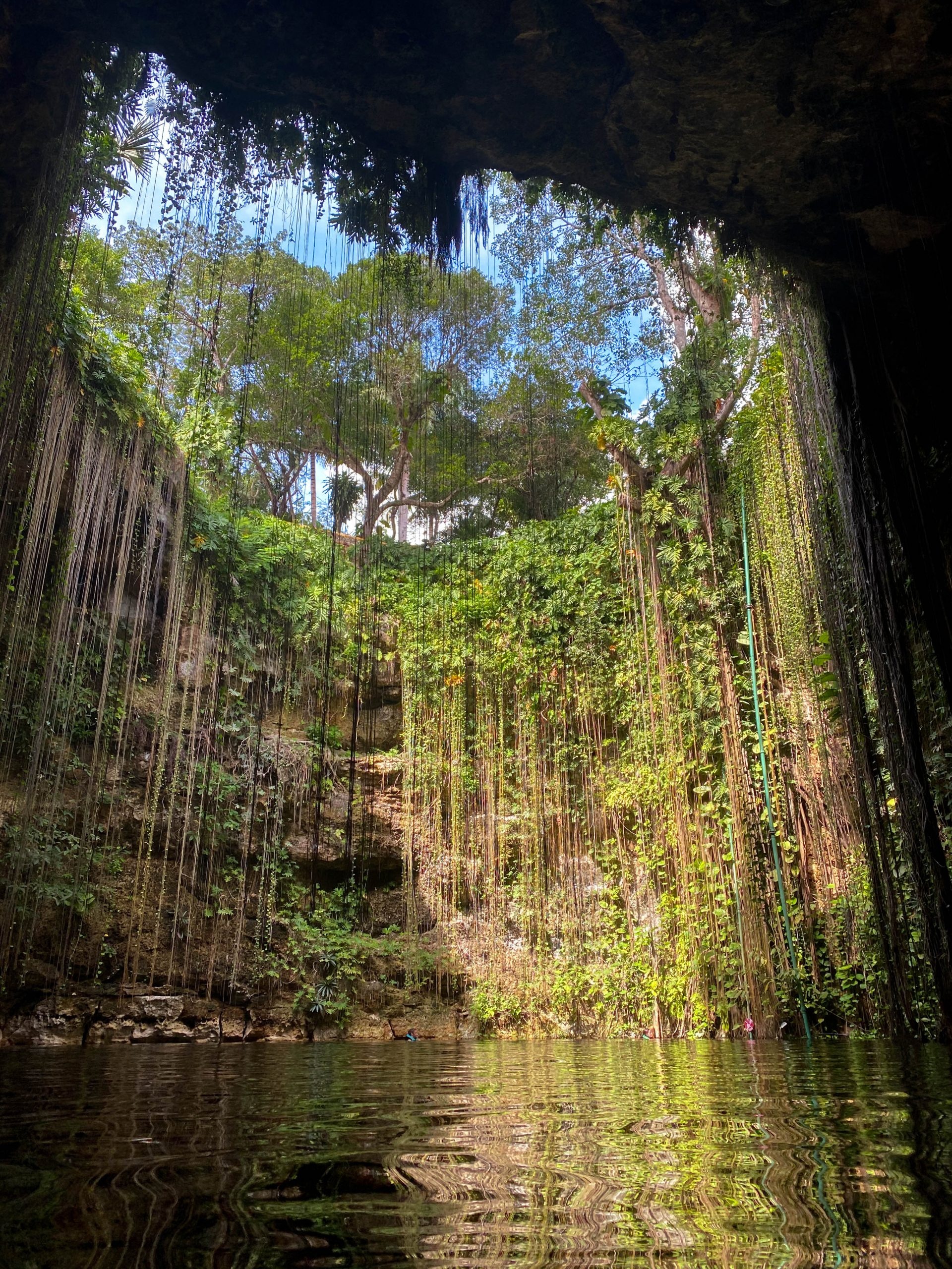 Ik Kil Cenote, Mexican Travel, Yucatan Peninsula, Natural Swimming Pools, 1920x2560 HD Phone
