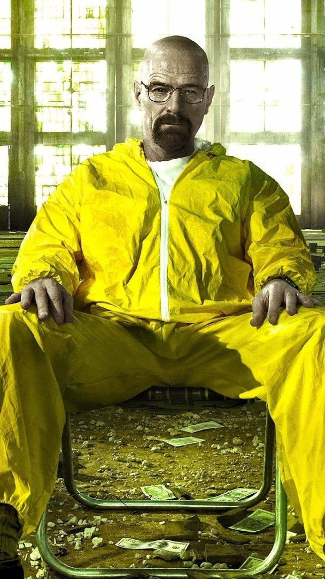 Walter White, Breaking Bad protagonist, Complex character study, Methamphetamine production, 1080x1920 Full HD Phone