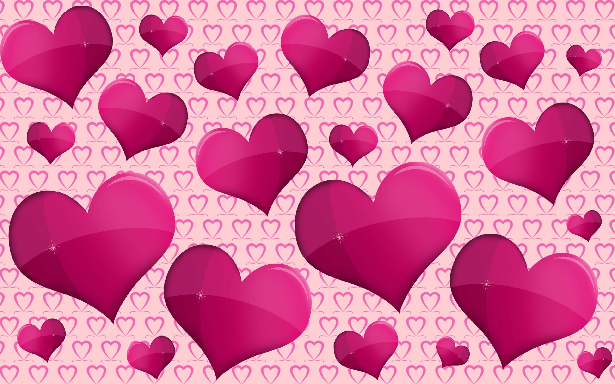 Heart: A symbol of romance and medieval courtly love. 2560x1600 HD Background.
