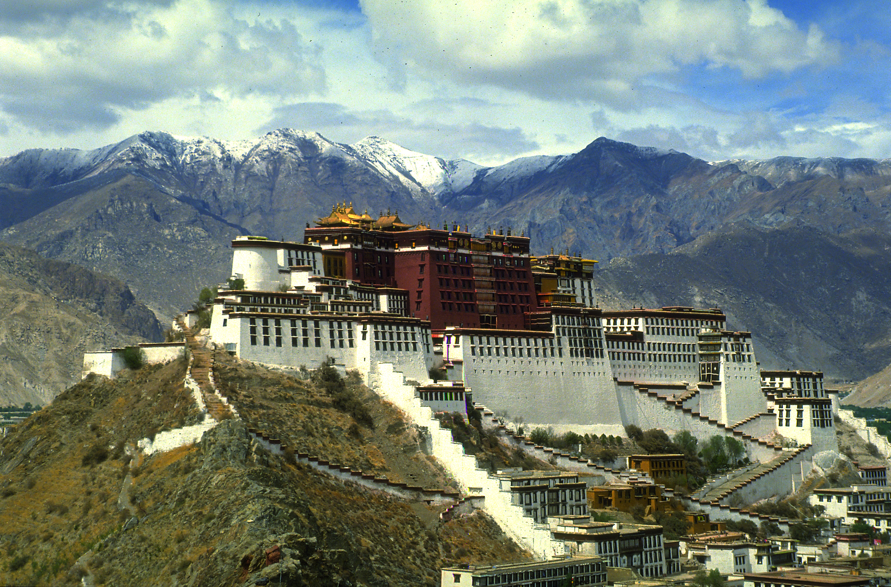 Potala Palace, Llasa, Travels, Tibet, 2980x1970 HD Desktop