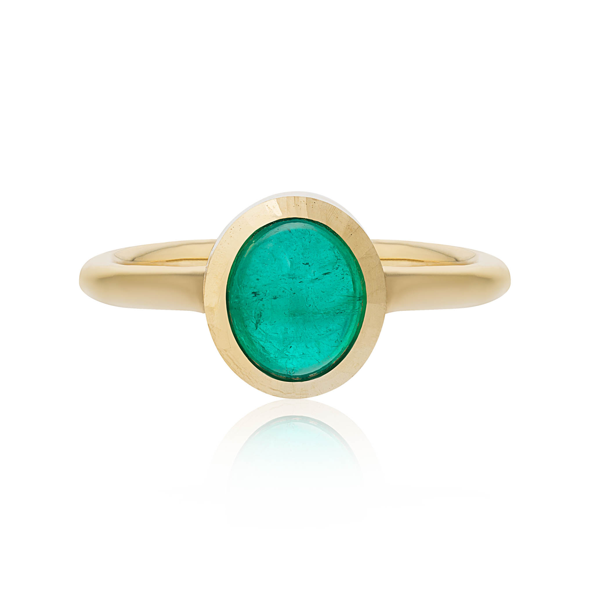 Cabochon jewelry, Colombian emerald ring, London-inspired design, Exquisite beauty, 2050x2050 HD Handy