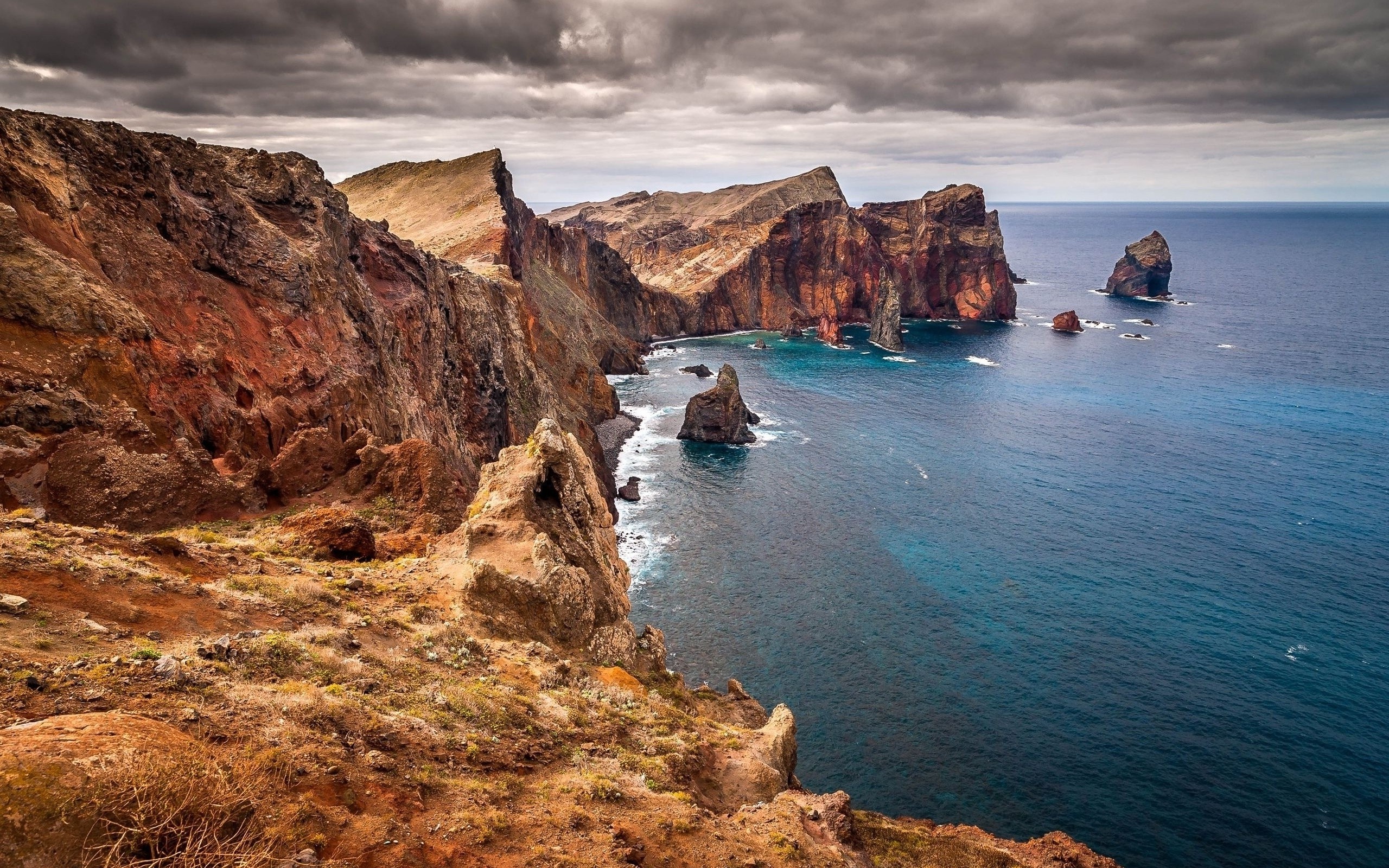 Madeira Travels, Coastal landscapes, Peninsula rocks, Serene beauty, 2560x1600 HD Desktop