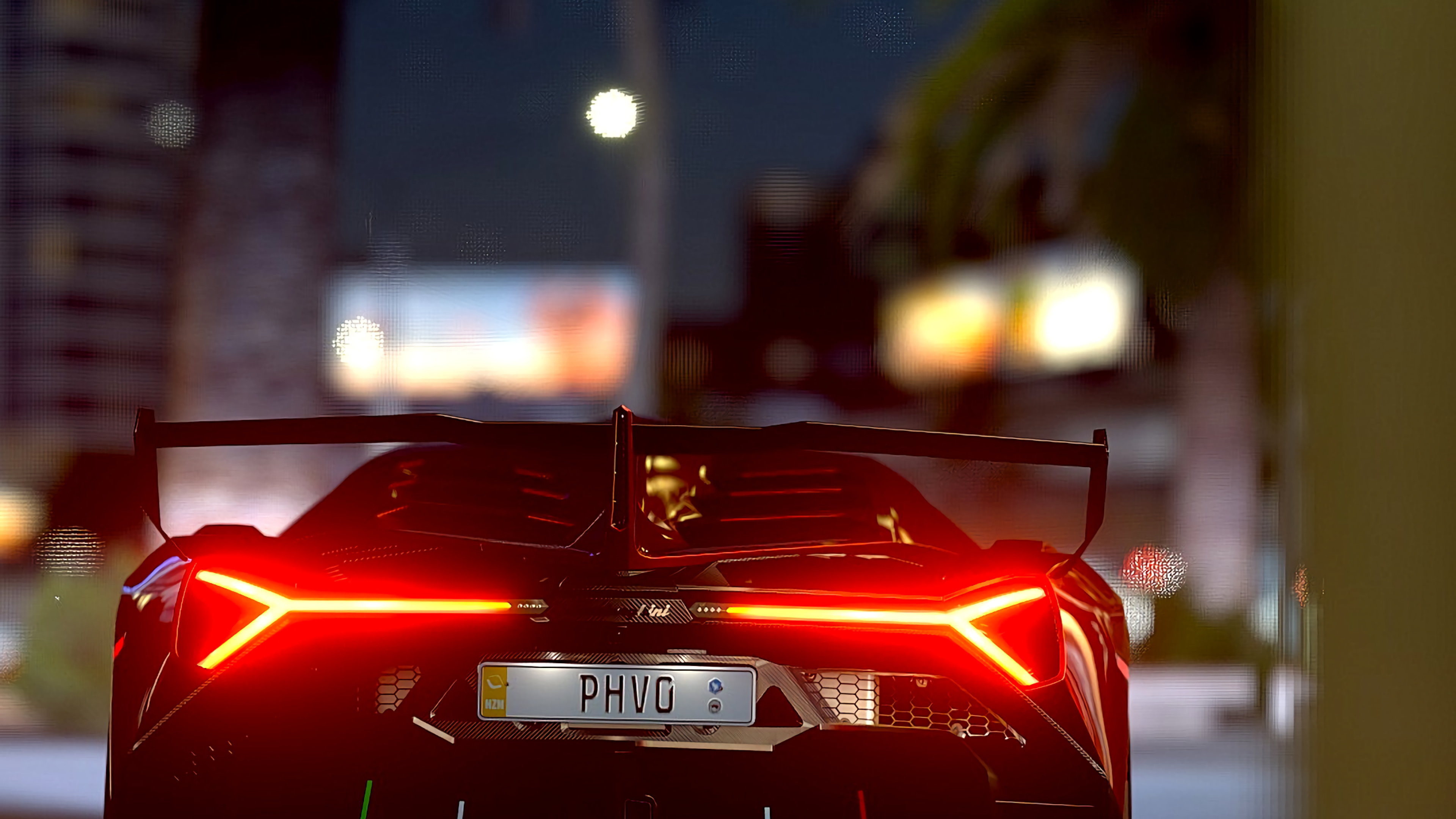 Lamborghini Veneno, Headlights back view, Supercar wallpaper, Dynamic appeal, 3840x2160 4K Desktop