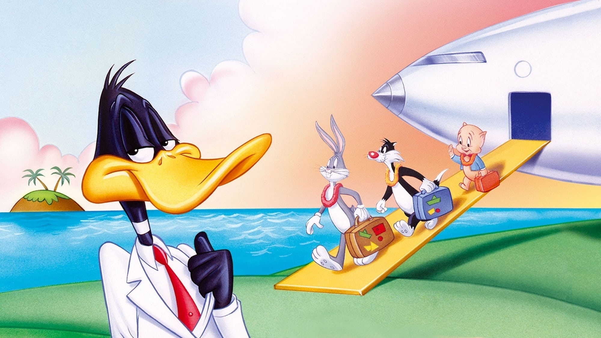 Daffy Duck's Movie, Fantastic Island, 4K HD wallpaper, 2000x1130 HD Desktop