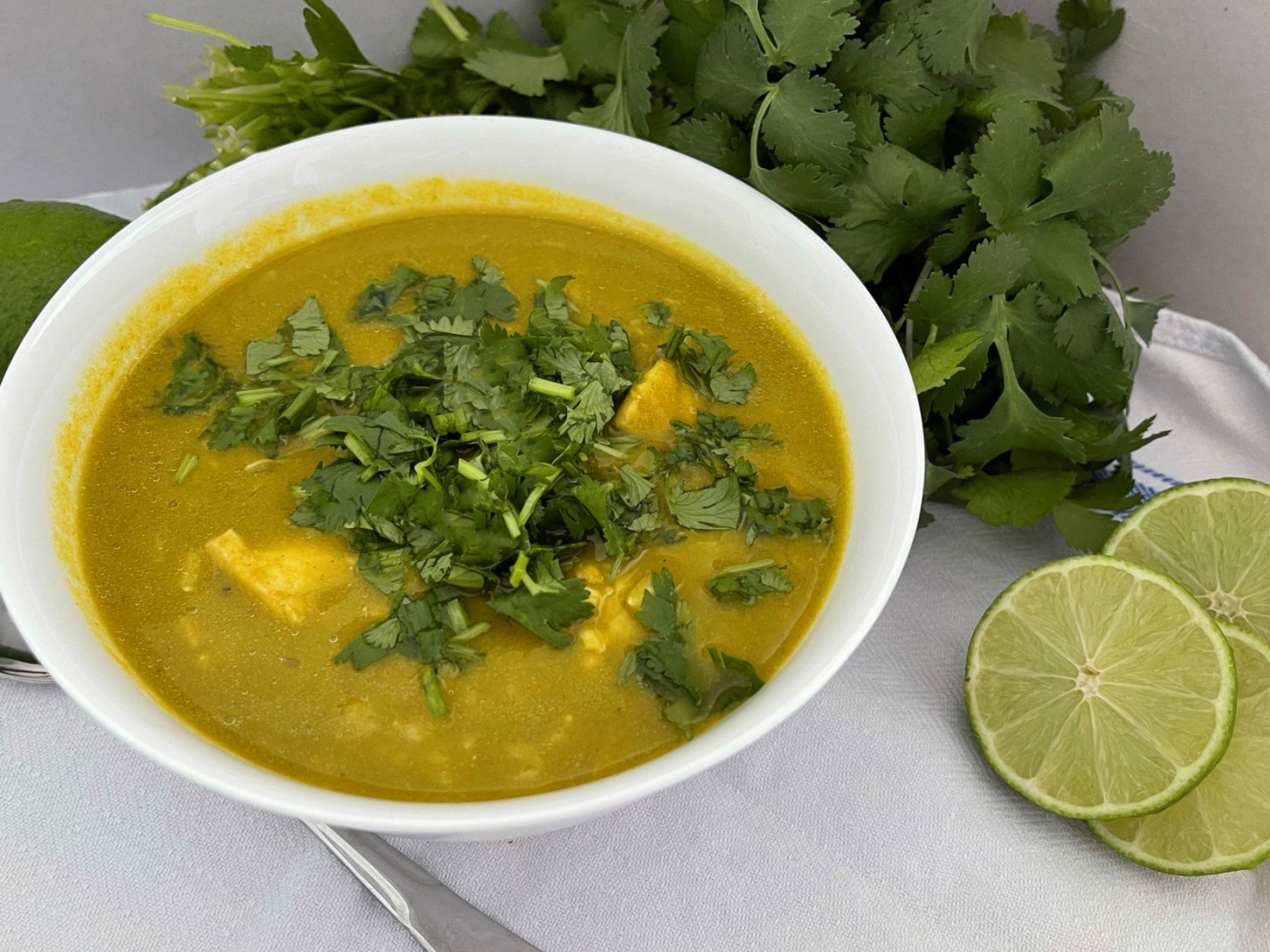Peruvian cilantro, Seafood soup, Latin American cuisine, Flavorful dish, 2050x1540 HD Desktop