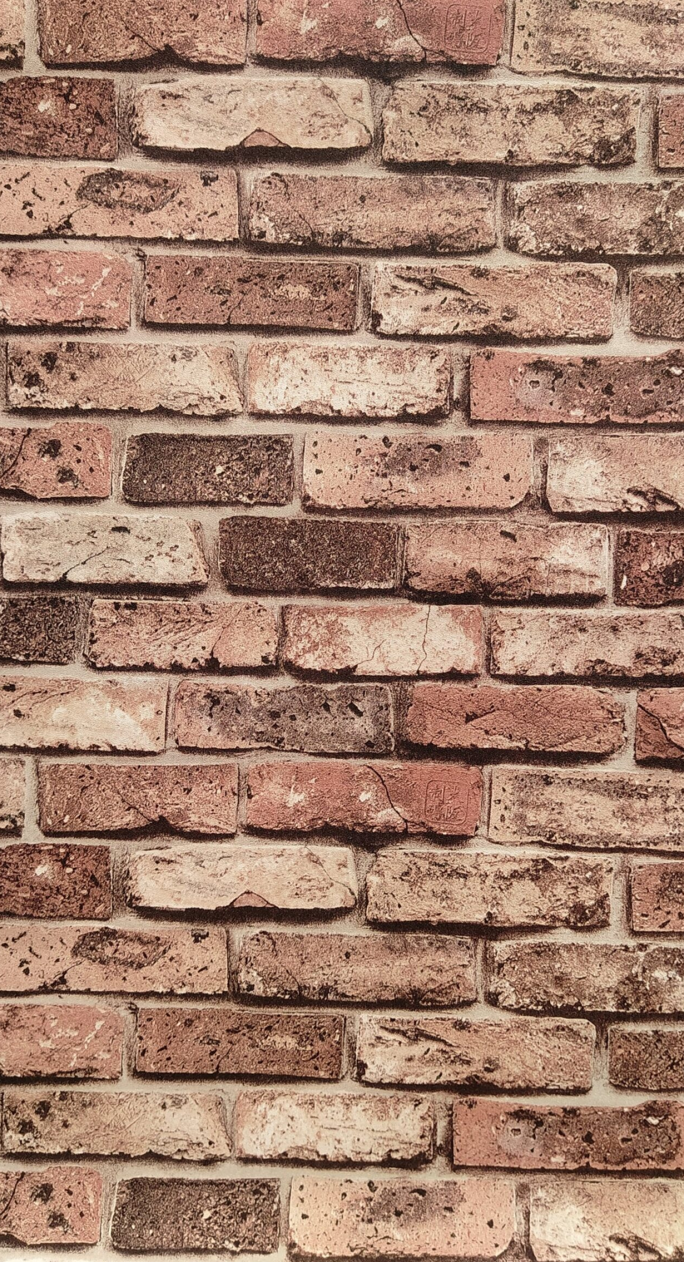 Red rustic brick wallpaper, Sajawat sansar, Brick wallpaper, Wallpaper, 1390x2560 HD Phone