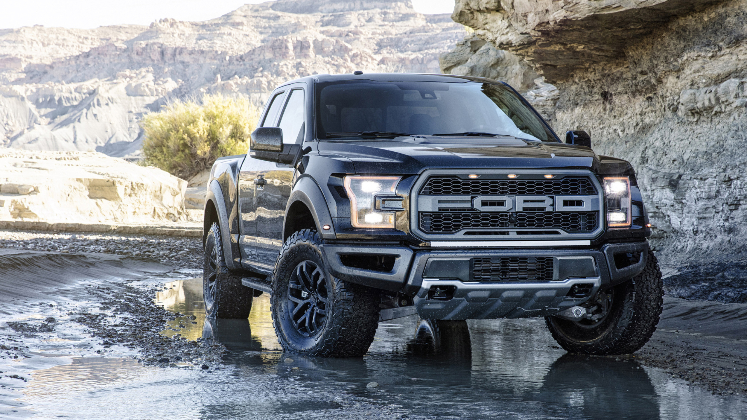Ford Pickup: F-150, The F-Series has been sold as a chassis-cab truck and a panel van. 2560x1440 HD Wallpaper.