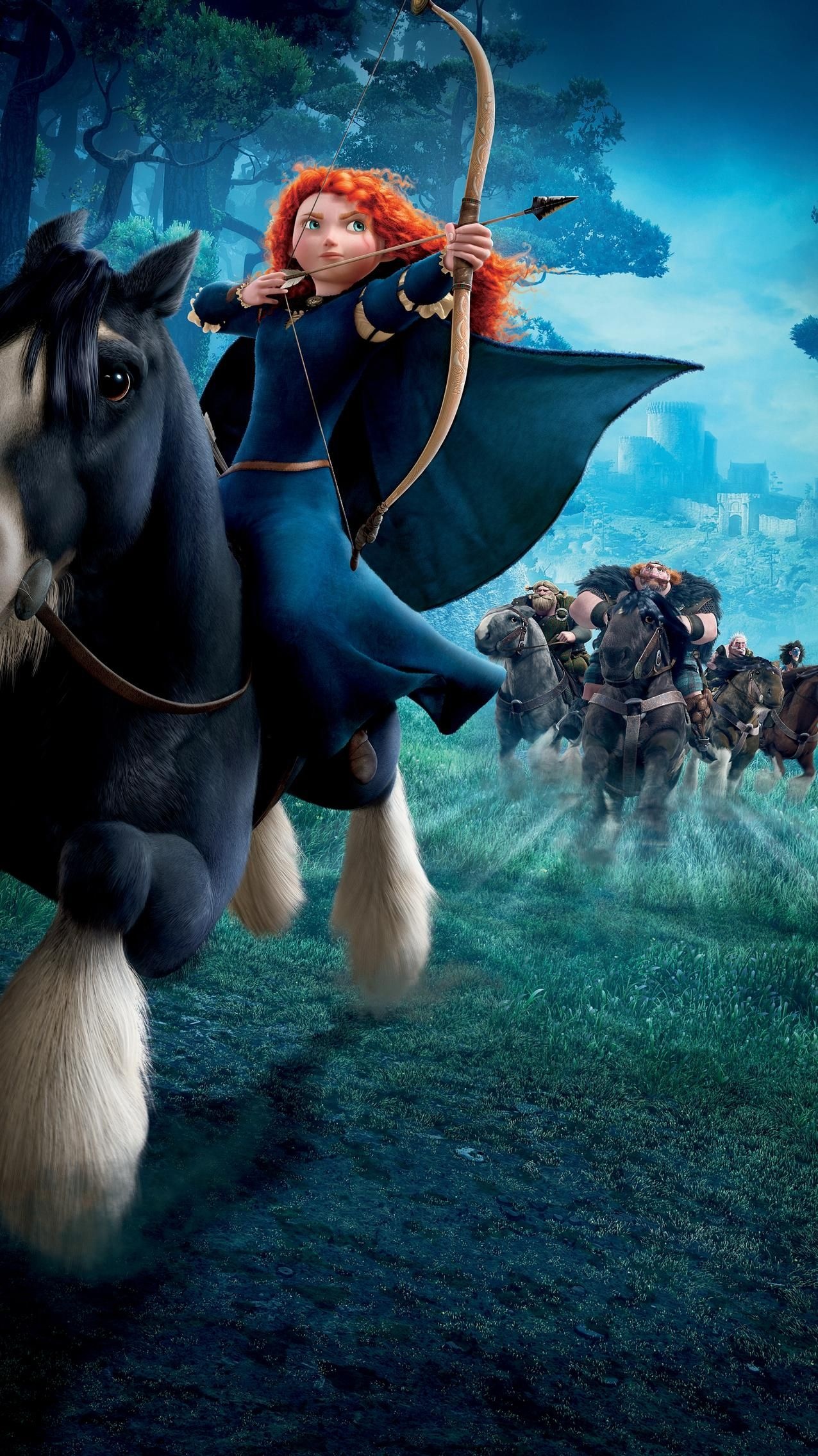 Brave (Disney): The Disney-Pixar animated feature. 1280x2270 HD Background.