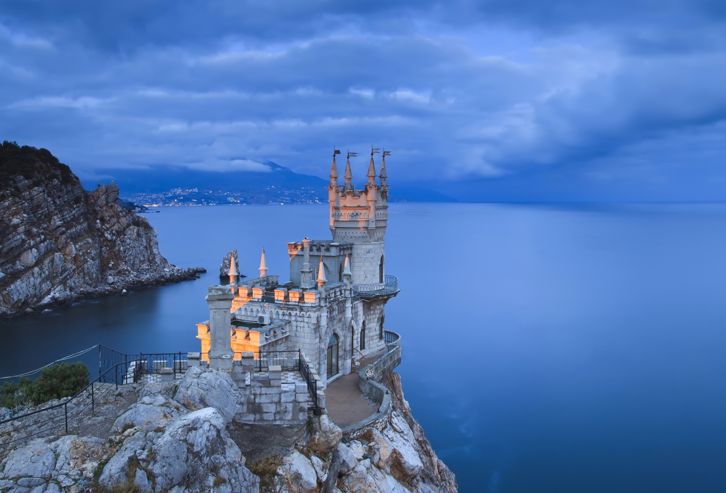 Black Sea, Crimea Ukraine, Swallows nest, Architecture, 2540x1730 HD Desktop