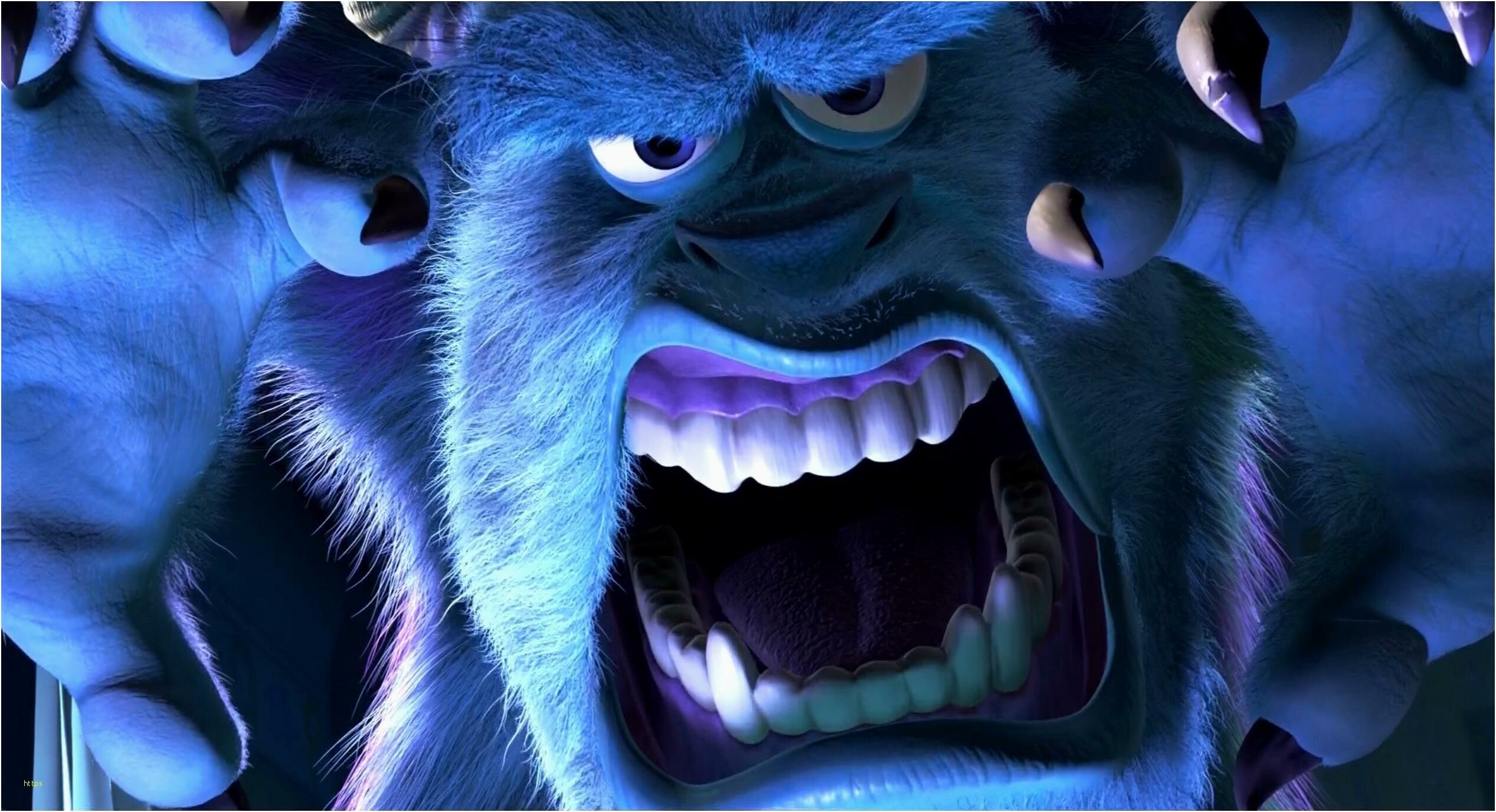 Monsters, Inc.: James P. "Sulley" Sullivan, The protagonist of the 2001 Disney•Pixar animated film Monsters. 2540x1380 HD Wallpaper.