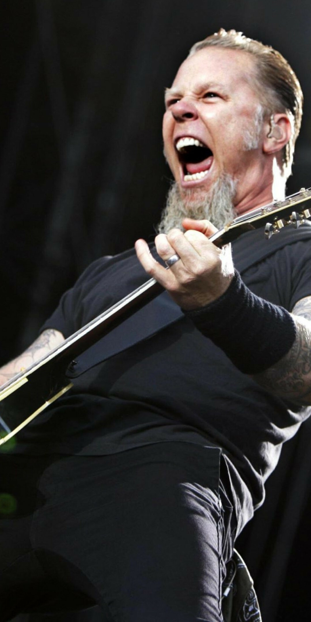 Metallica: James Hetfield, Often regarded as one of the greatest heavy metal rhythm guitar players of all time. 1080x2160 HD Wallpaper.