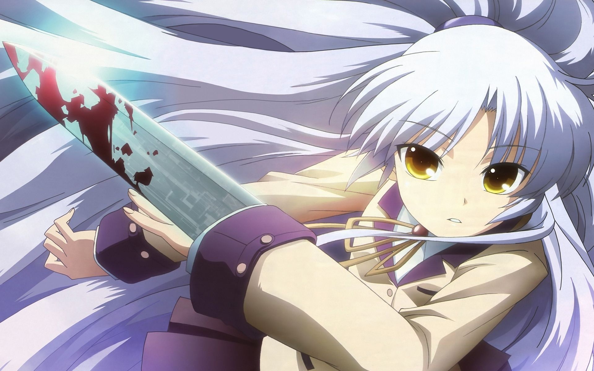 Angel Beats! (Anime): Mysterious girl known under the nickname "Angel". 1920x1200 HD Wallpaper.
